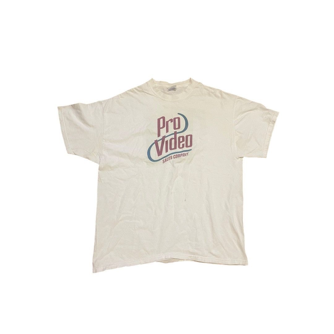 Vintage Vintage 90s White Pro Video Sales Company Sony Men Tee Sz XL Size US XL / EU 56 / 4 - 1 Thumbnail