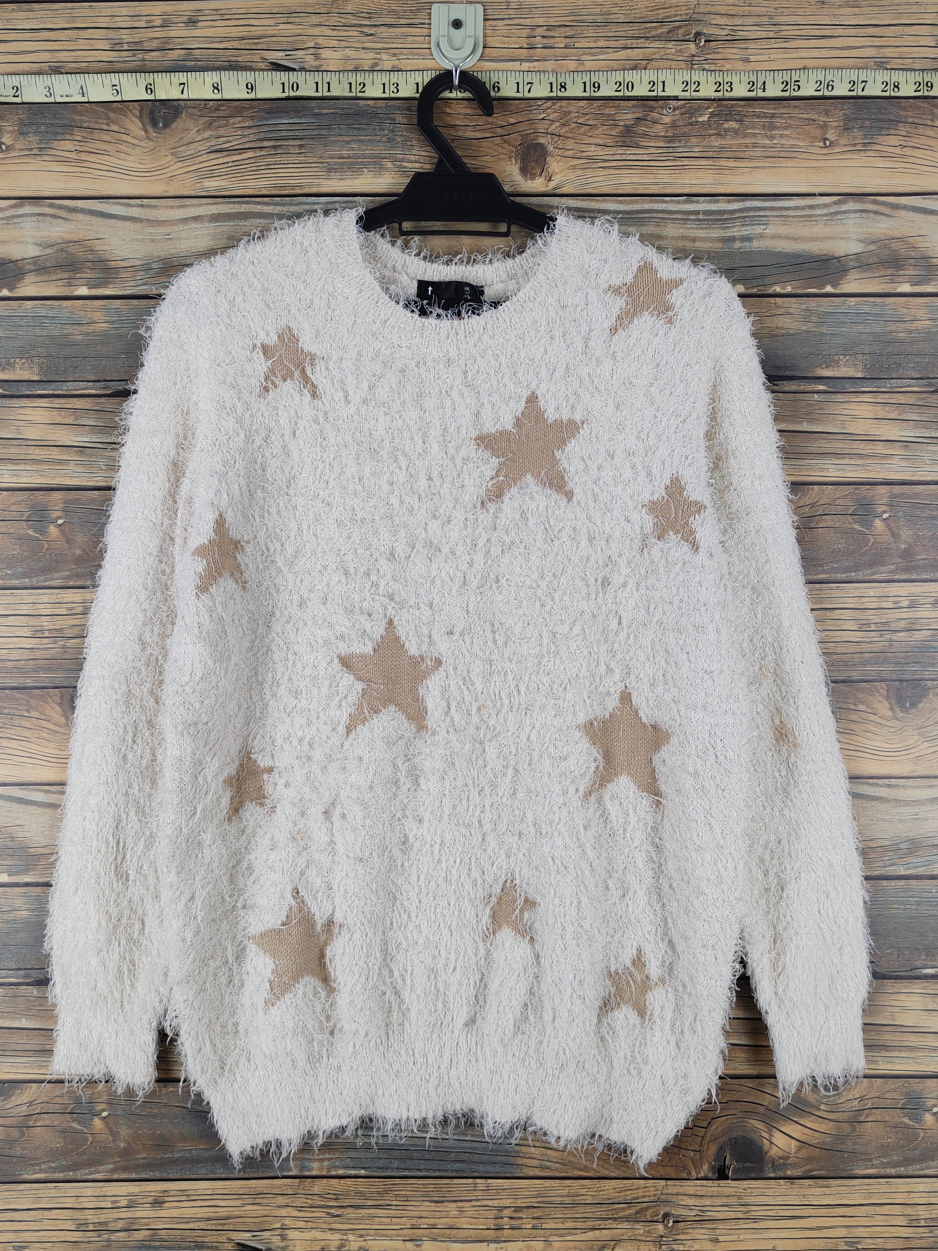 Japanese Brand Japanese Brand Ivory Shag Shaggy Fur Mohair Knitwear #W1631 Size M / US 6-8 / IT 42-44 - 1 Thumbnail