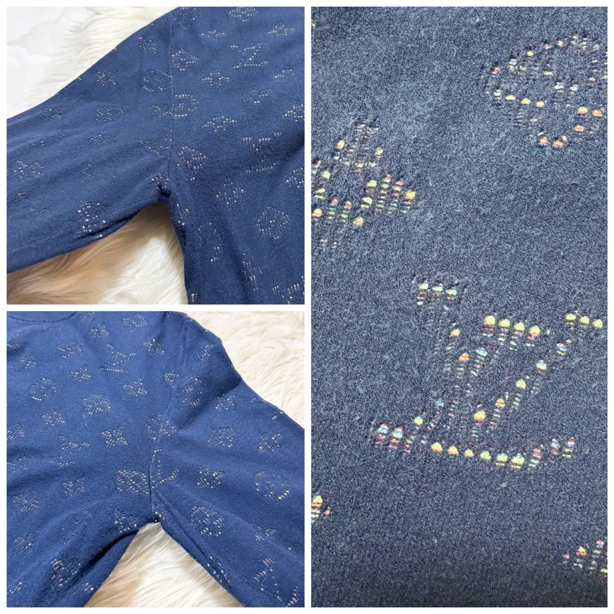 Louis Vuitton Louis Vuitton Marble Monogram Knit Sweater with Logo Patch Size US M / EU 48-50 / 2 - 4 Thumbnail