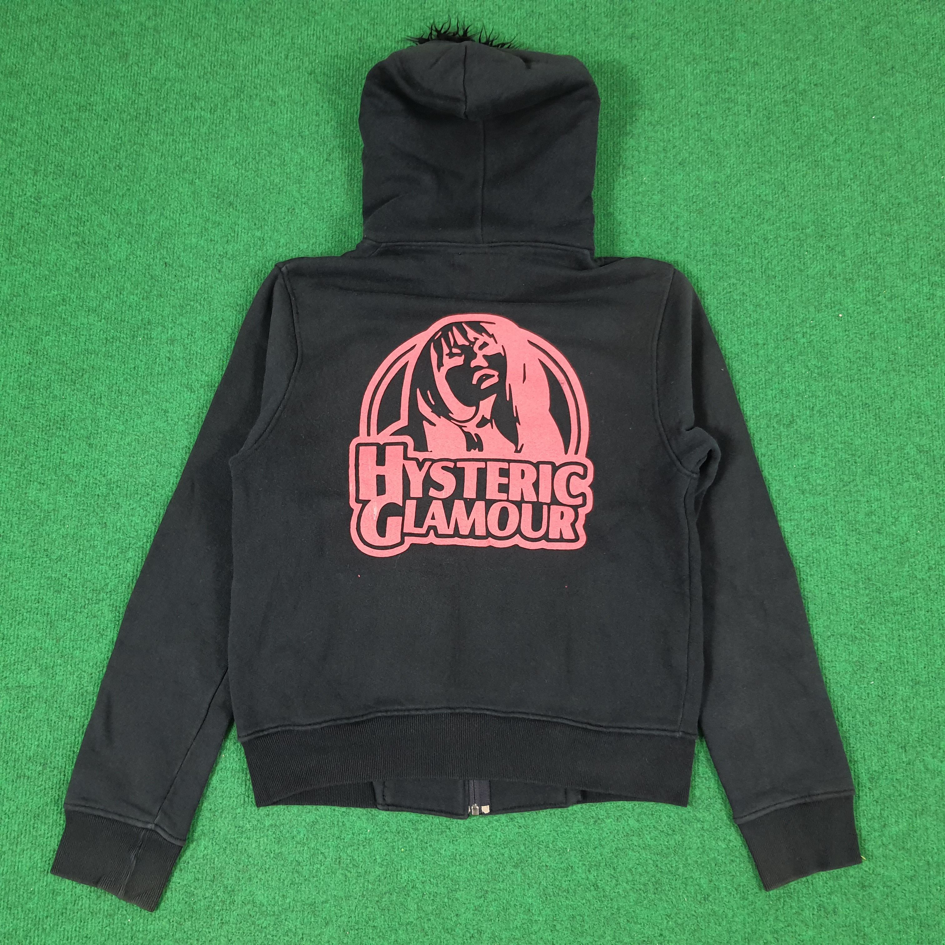Hysteric Glamour × Japanese Brand × Vintage Vintage Hysteric Glamour Custom Logo With Fleece Hoodie Size XS / US 0-2 / IT 36-38 - 1 Thumbnail