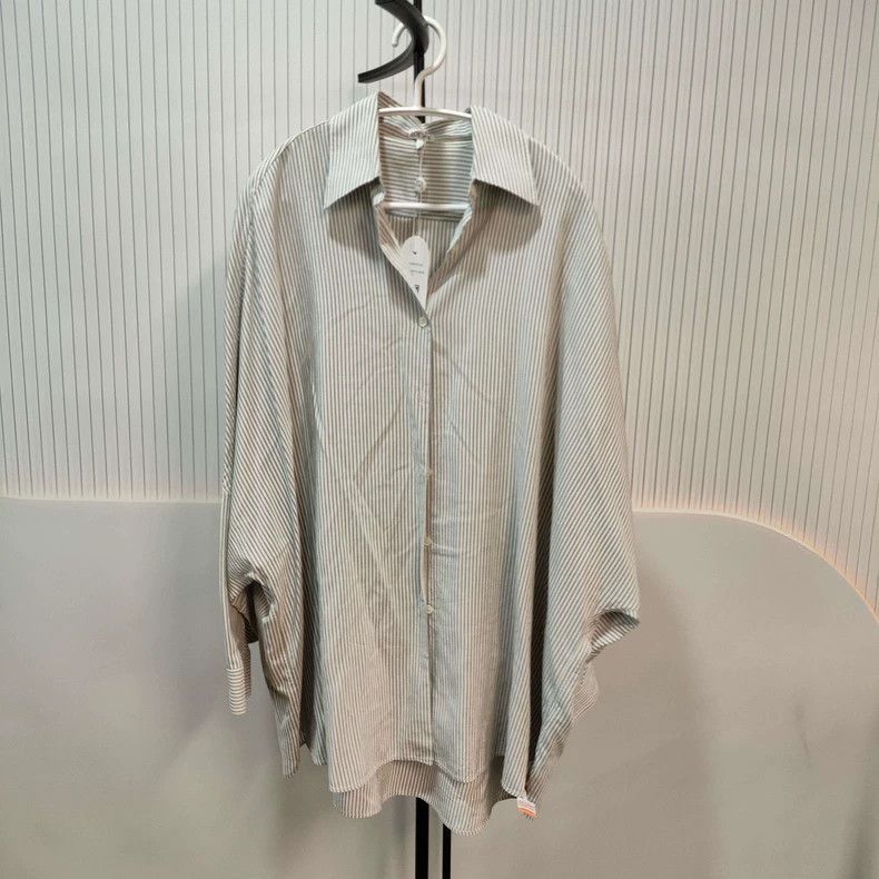 Loewe blue and white striped oversized shirt-2507 Size US XS / EU 42 / 0 - 7 Thumbnail