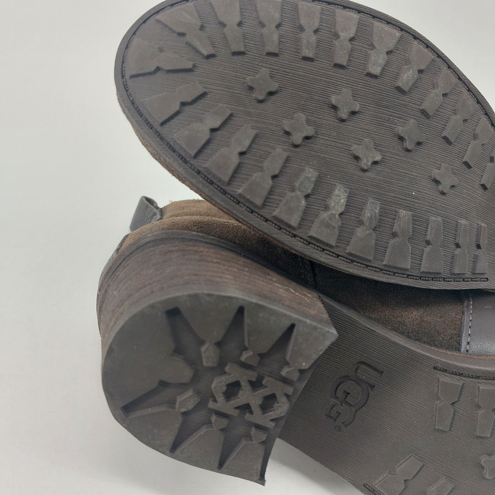 Ugg Ugg Wright Belted Brown Suede Leather Booties Womens Sz 8.5 Size US 8.5 / IT 38.5 - 13 Thumbnail