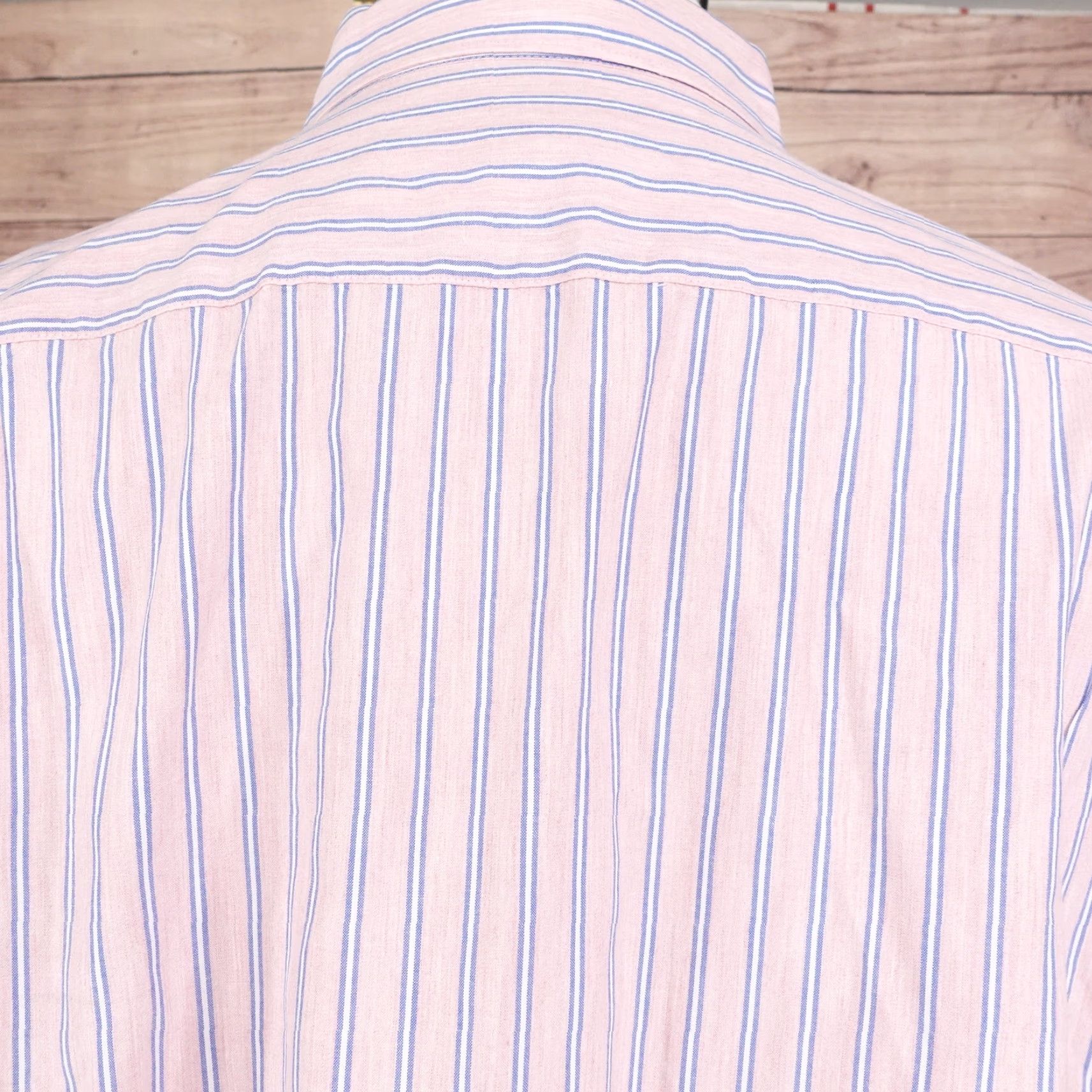 J.Crew J CREW Classic Fit Striped Button Down Shirt Mens XL Pink Blue Size US XL / EU 56 / 4 - 5 Thumbnail