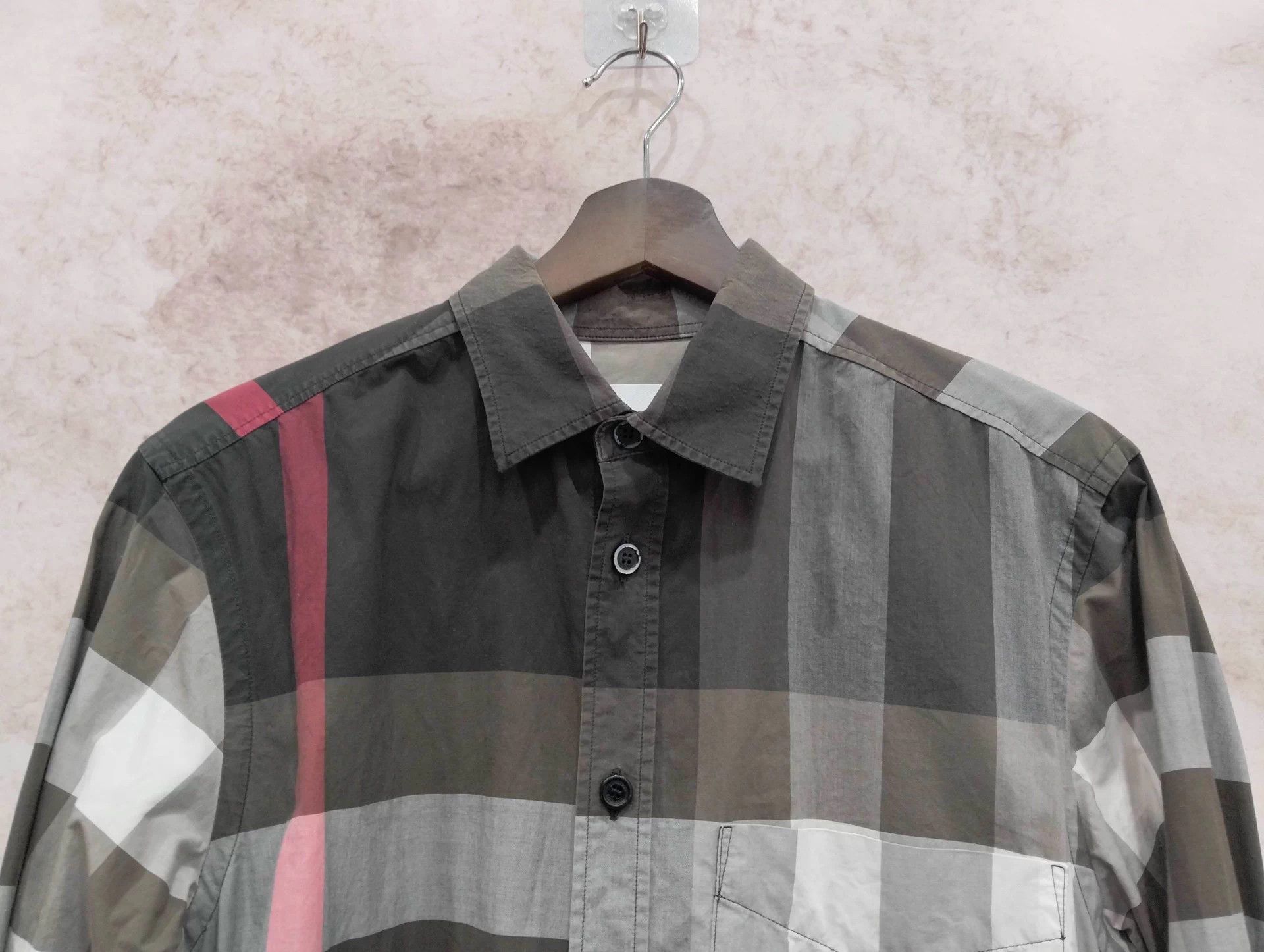 Burberry Burberry Dark Grey Check Long-Sleeve Shirt Size S Size US S / EU 44-46 / 1 - 3 Thumbnail