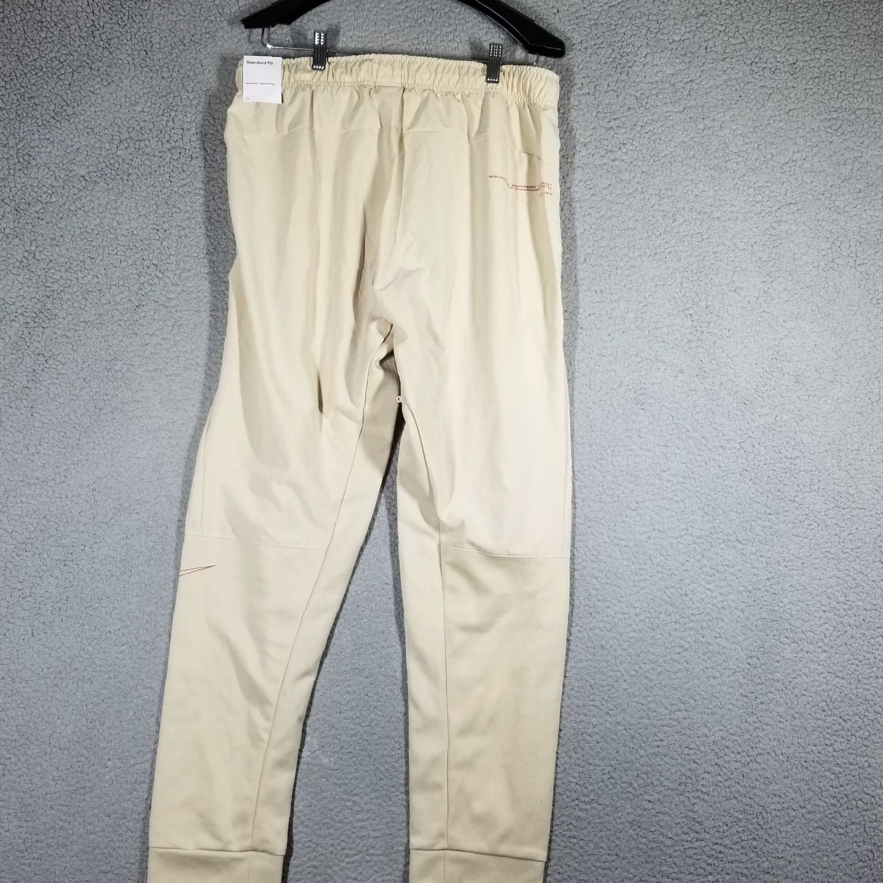 Nike Nike Jogger Pants Mens L Beige Tapered Dri-Fit Training NSW - Athletic, Sport, Activewear Size US 33 - 2 Thumbnail