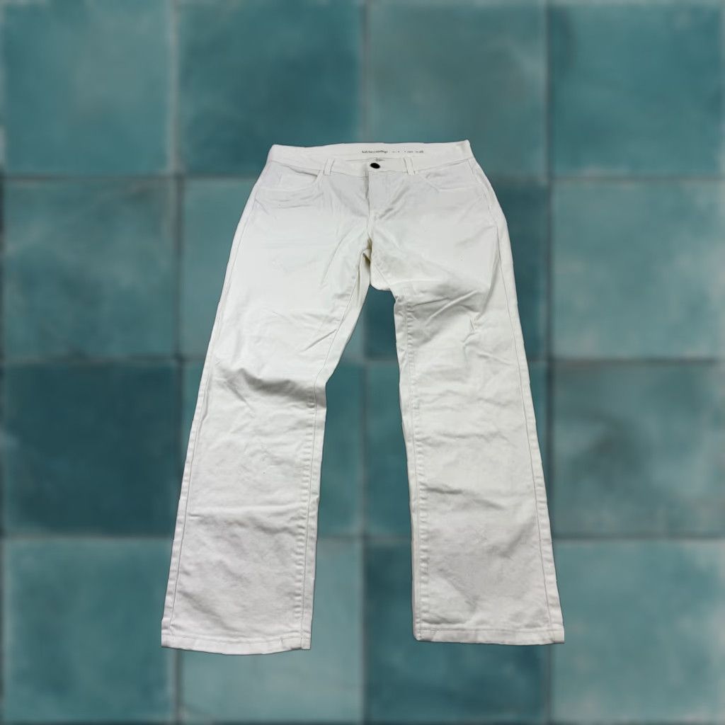 Soft Surroundings Soft Surroundings Jeans Womens 10P White Straight Leg Stretch Twill Petite Pocket Zip Jeans Womens 10P White Straight Leg Stretch Twill Jeans Petite Size 32" / US 10 / IT 46 - 1 Thumbnail