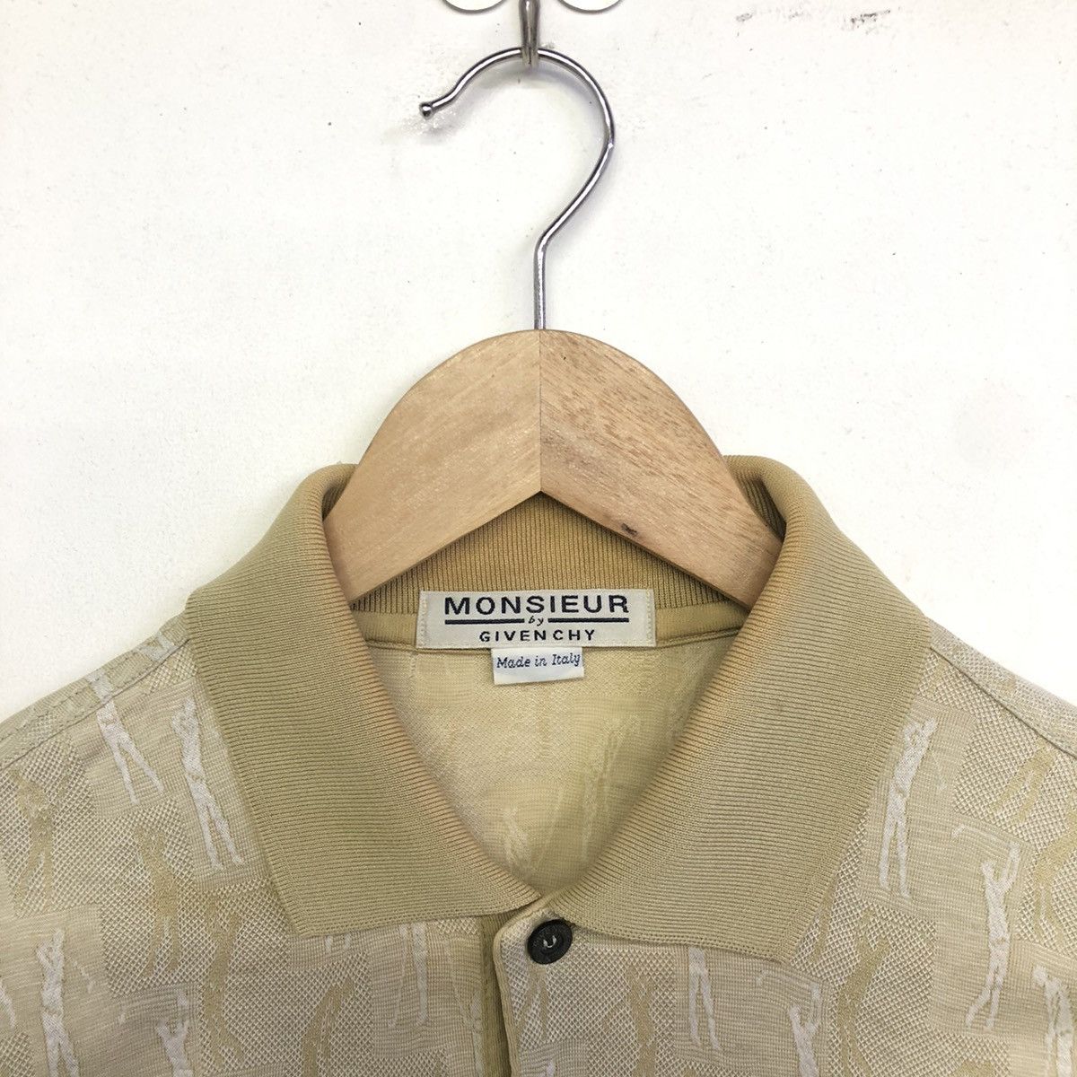 Vintage Vintage Givenchy Monsieur Monogram Polo Tee Size US M / EU 48-50 / 2 - 6 Thumbnail