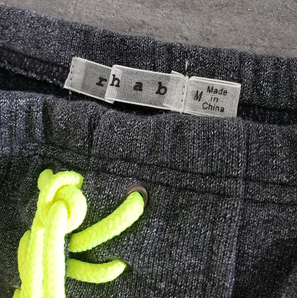 Other Grey Neon Detailed Rehab Sweat Short Size 32" / US 10 / IT 46 - 3 Thumbnail
