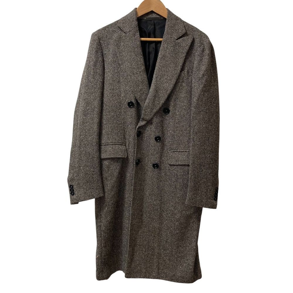 Other Other Errico Formicola Herringbone Double Breasted Ulster Coat Wool Coat Textile Outerwear DUTY FREE for USA Size ONE SIZE - 1 Thumbnail