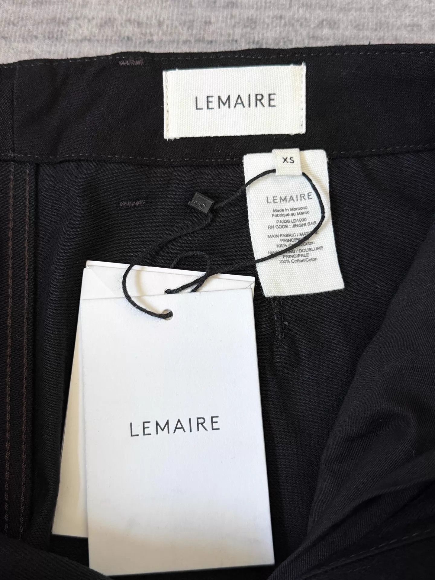 Lemaire Lemaire Twisted Belted Black Wide-Leg Trousers XS Size 25" / US 0 / IT 36 - 7 Thumbnail