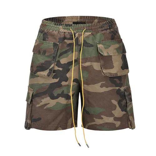 Japanese Brand Megumi x Maiko Denim Shorts Large Pocket Camouflage Workwear Size US 29 - 1 Thumbnail