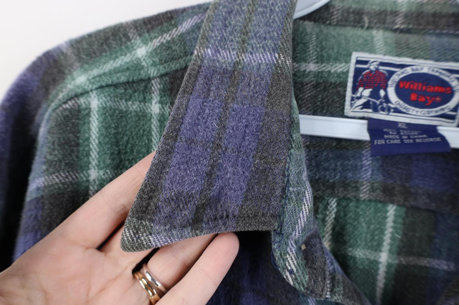 Vintage Vintage 90s Streetwear Heavyweight Snap Button Flannel Shirt Size US XL / EU 56 / 4 - 6 Thumbnail