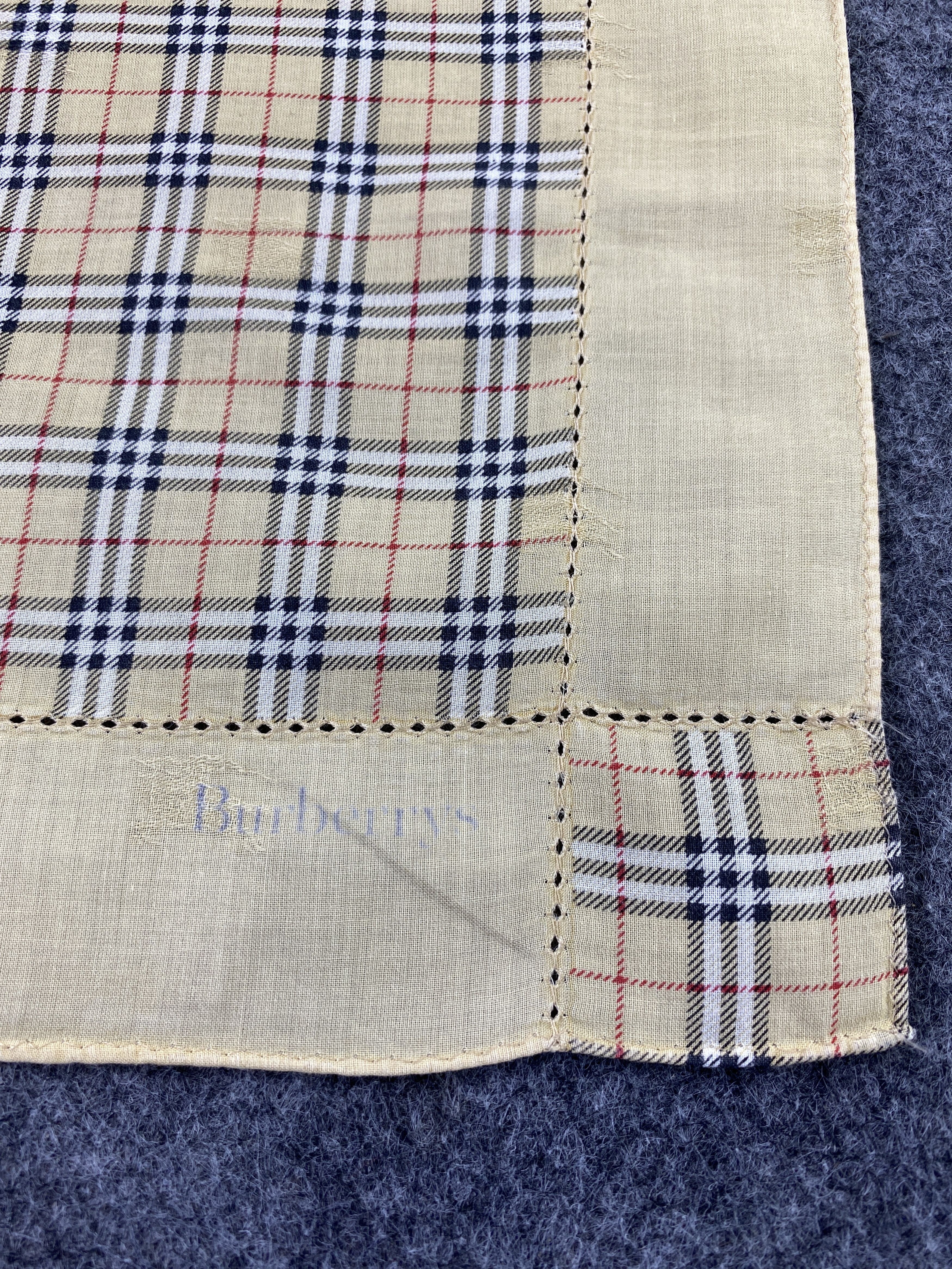 Burberry × Vintage Burberry Handkerchief / Bandana / Neckerchief-B184 Size ONE SIZE - 5 Thumbnail