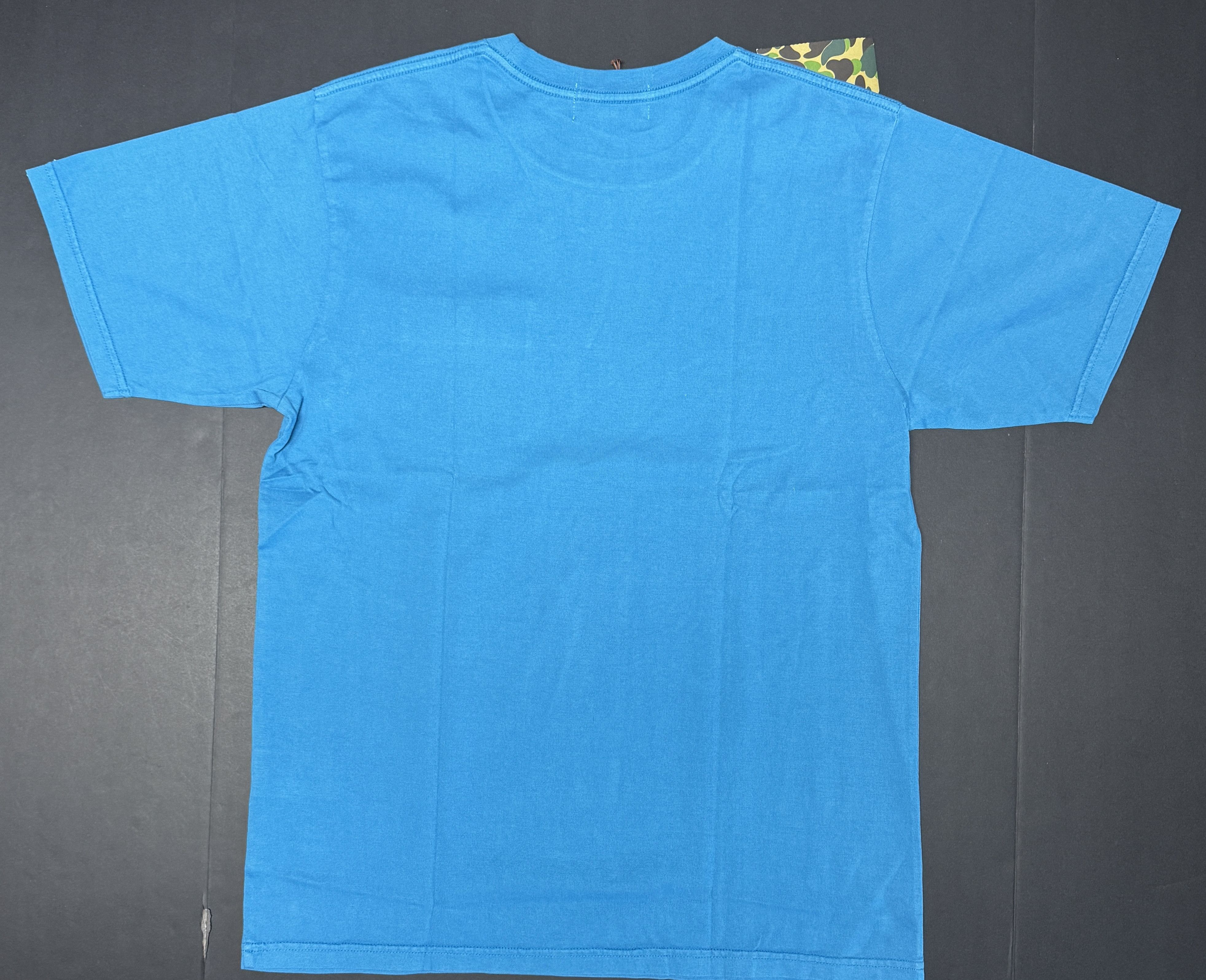 Bape Bape One Point Pocket Overdye Tee (SS20) (Sax) Size US M / EU 48-50 / 2 - 6 Thumbnail