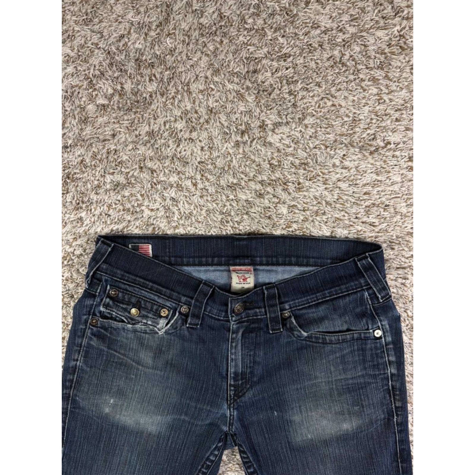True Religion True Religion Ricky Denim Blue Cut Off Shorts Bermuda Men's 34 Made USA Blue USA Cotton Denim Summer Spring Mens Size US 34 / EU 50 - 3 Thumbnail