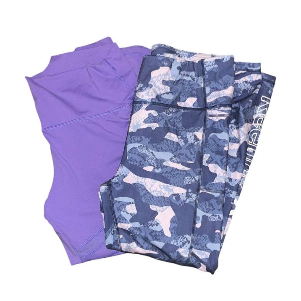 Other 2 Pair Legging Athletic Stretch Workout Camo Aerie Reebok LG Size 32" / US 10 / IT 46 - 6 Thumbnail