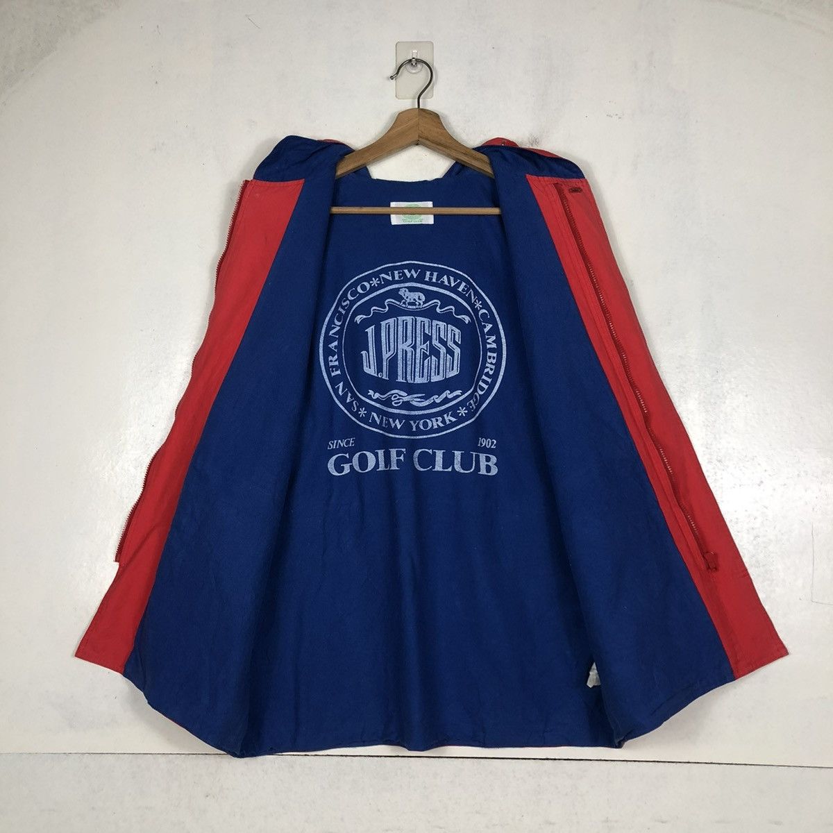 Japanese Brand 📌VTG BOMBER JACKET J.PRESS BIG LOGO LINING ISSEY MIYAKE Size US L / EU 52-54 / 3 - 14 Thumbnail