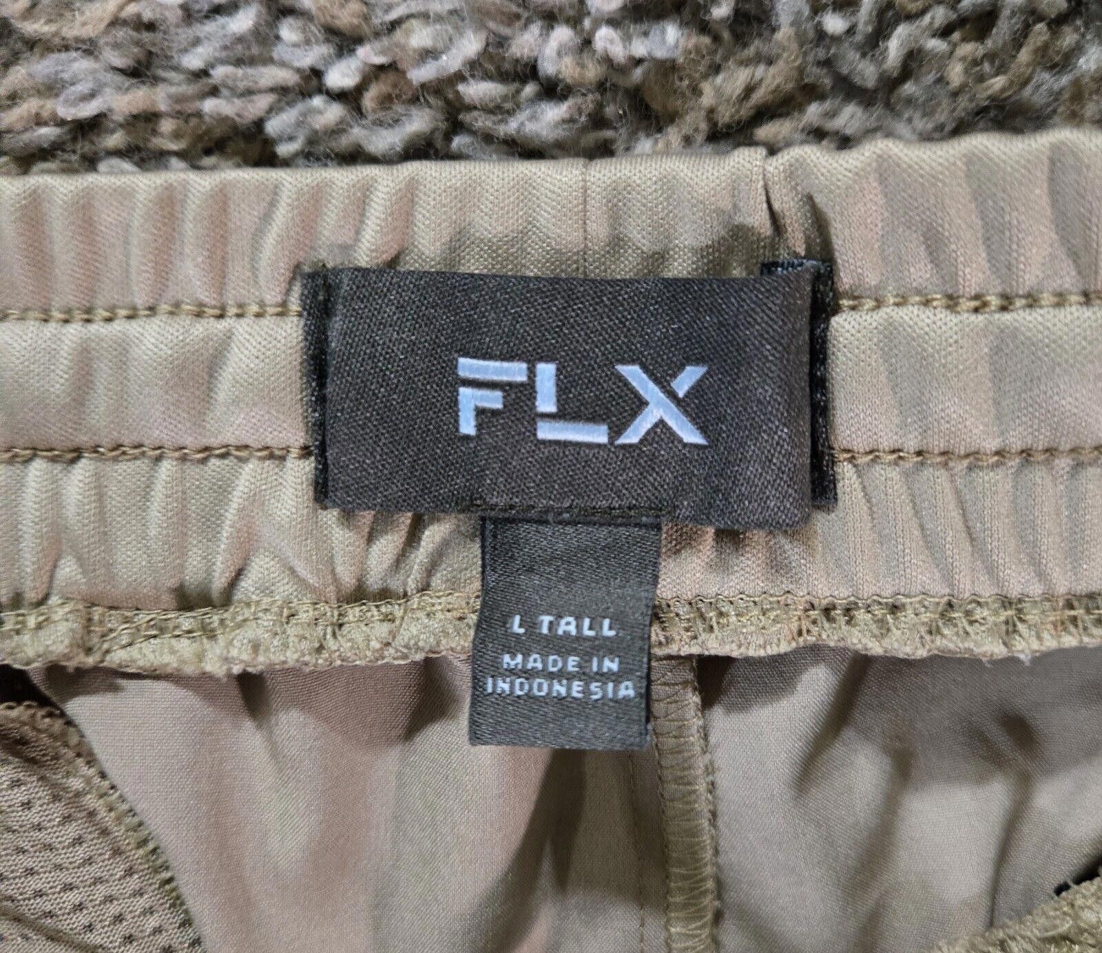 Designer Khaki FLX Large Tall Drawstring Waist Band Shorts Size US 34 / EU 50 - 8 Thumbnail