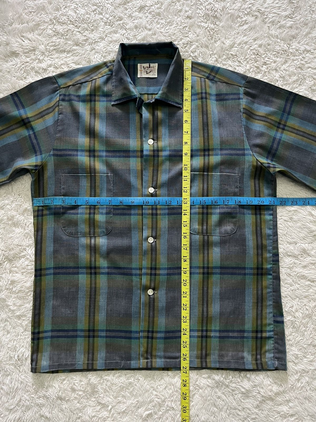 Vintage vintage 60's 70's towncraft by jc penney plaid shirt Size US M / EU 48-50 / 2 - 7 Thumbnail