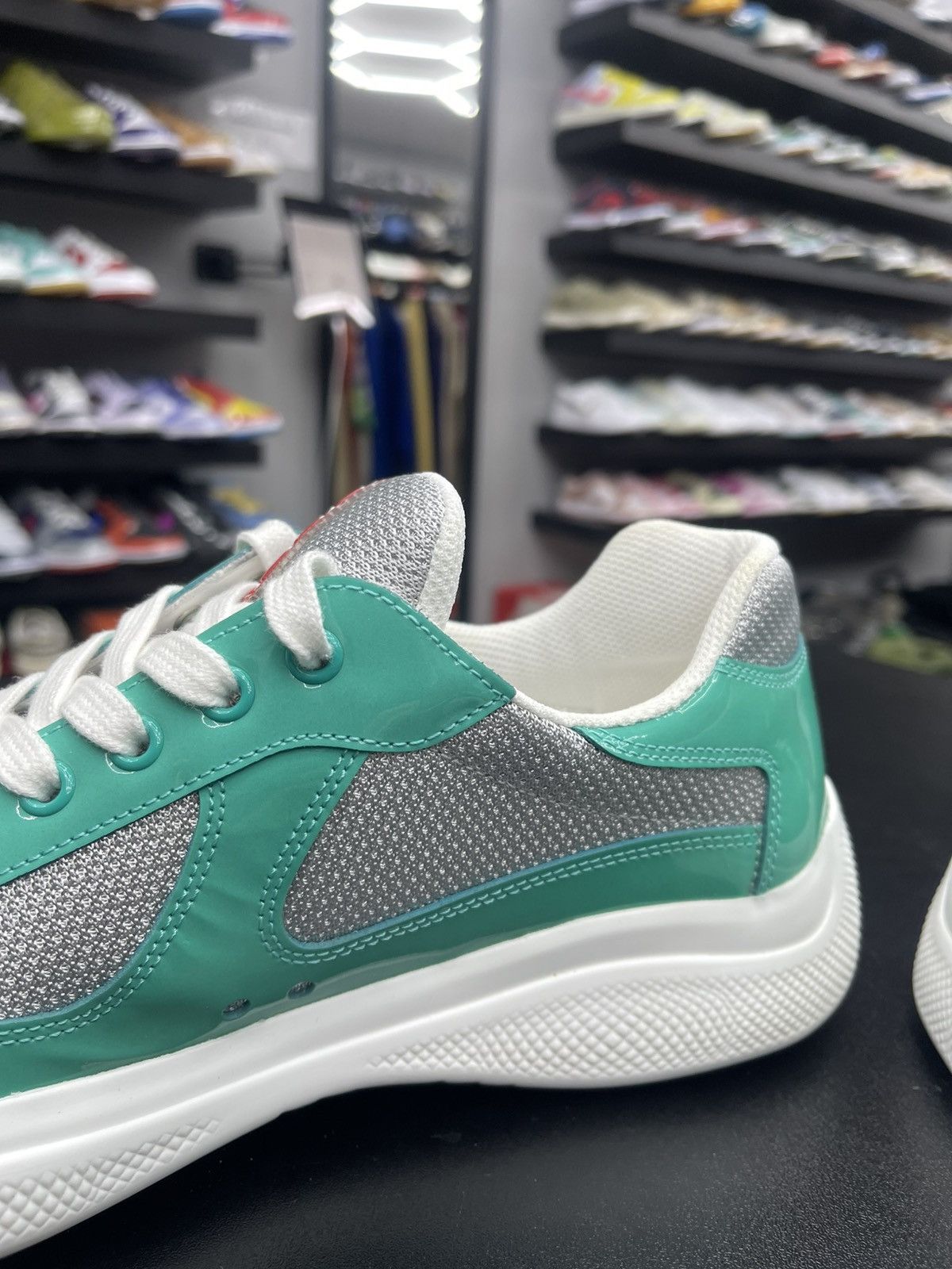 Prada Size 8/41EU - Prada Arena Low Tops Light Blue Size US 8 / EU 41 - 7 Thumbnail