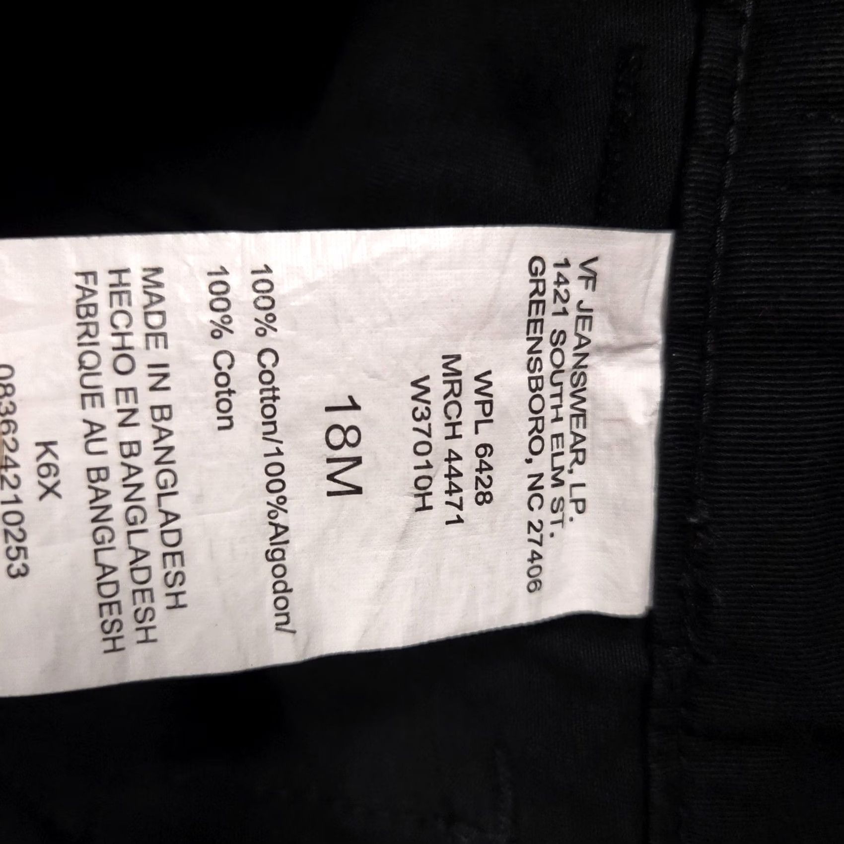 Lee Riders Casuals Shorts Womens 18 Black Cotton Button Tab Flap Pockets Casual Size 40" / US 18 - 6 Thumbnail