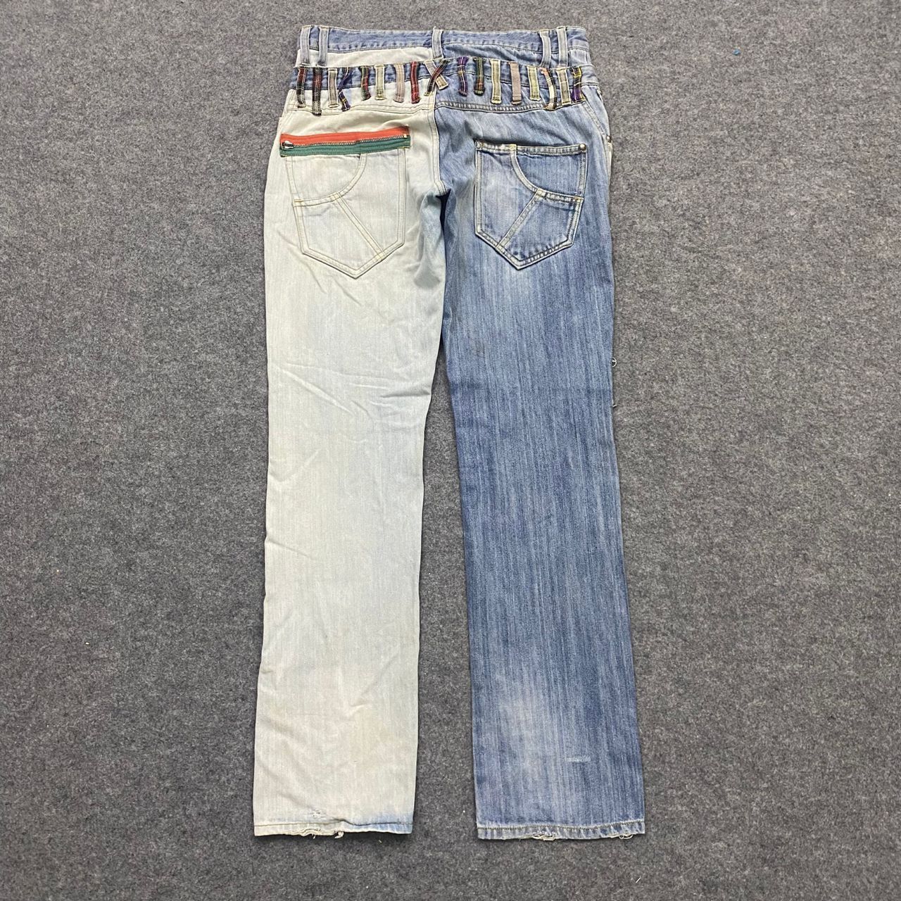 If Six Was Nine 💥Best Offer💥Japanese Brand Double Waist Distressed Denim Size US 34 / EU 50 - 2 Thumbnail