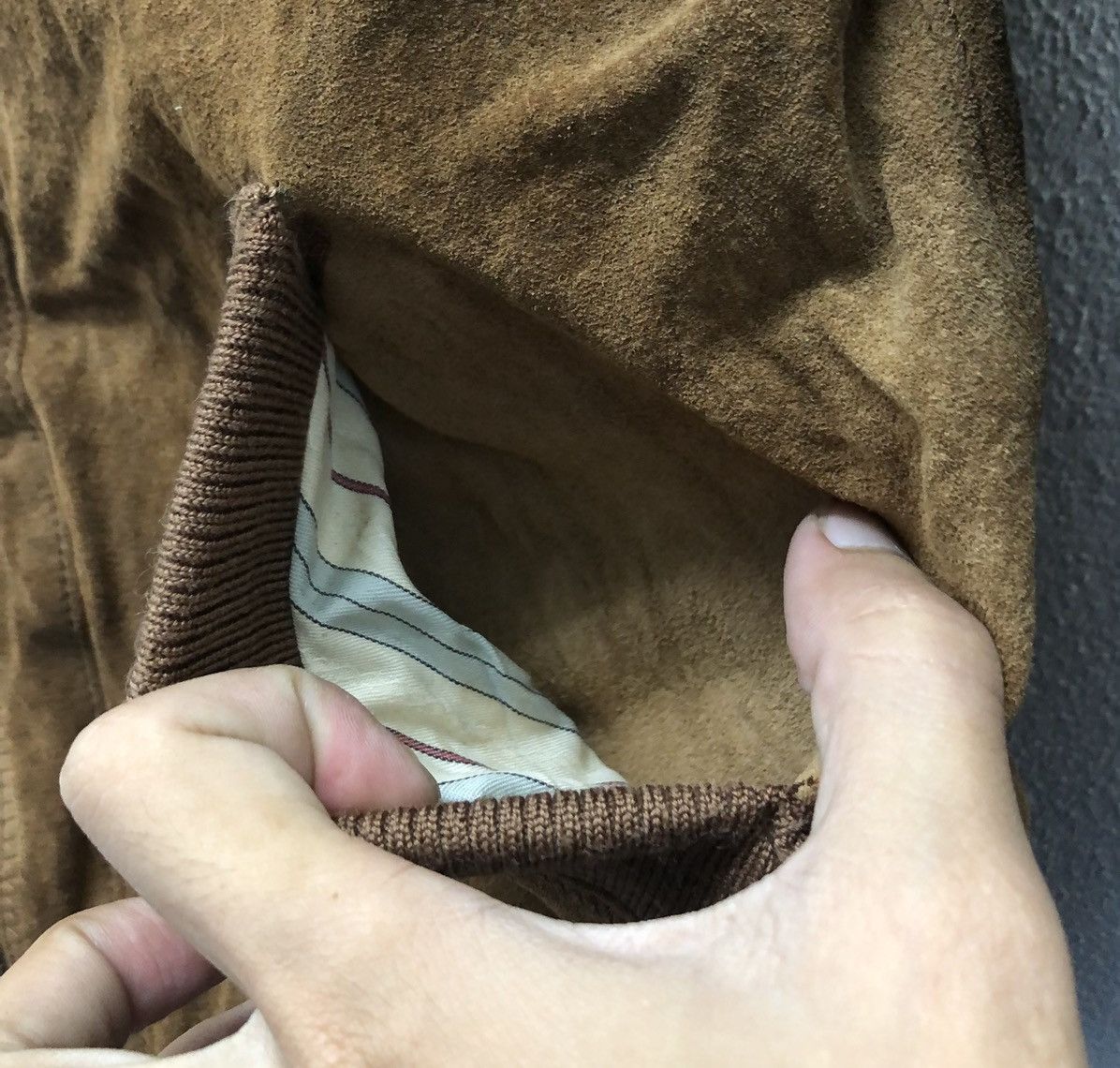Japanese Brand Shuhei Ogawa Brown Leather Bomber Jacket - Made in Japan Size US M / EU 48-50 / 2 - 9 Thumbnail