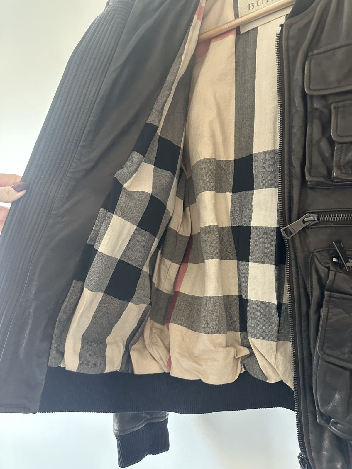 Burberry Vintage Burberry Brit Brown Leather Jacket Size L / US 10 / IT 46 - 9 Thumbnail