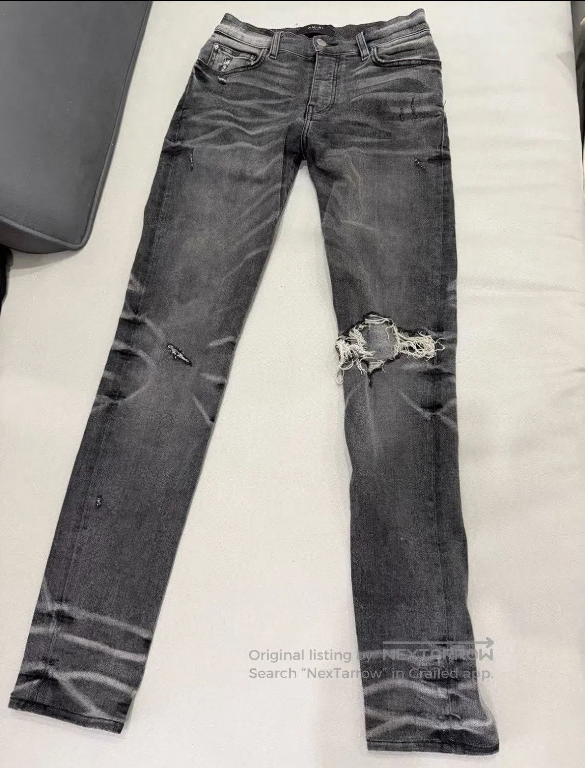 Amiri Amiri pants gray size 30 wxx. Size US 30 / EU 46 - 1 Thumbnail