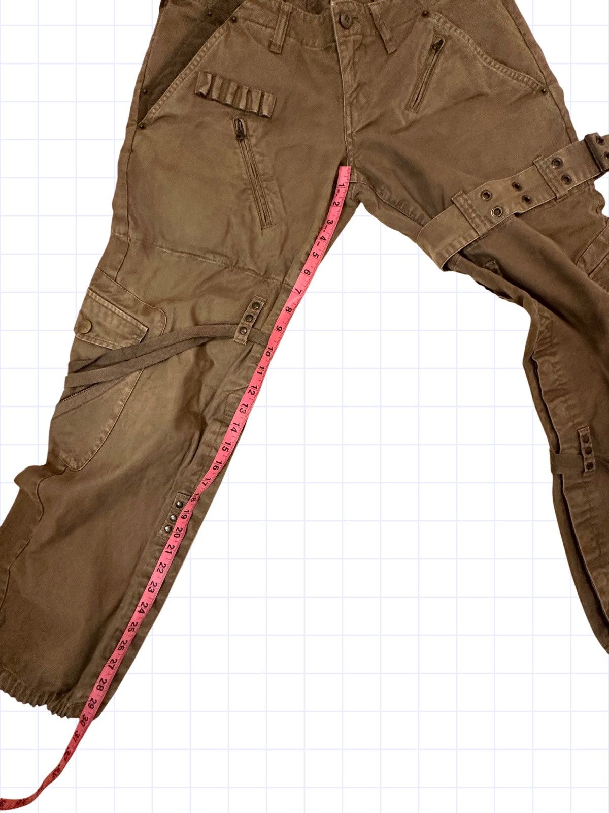 Japanese Brand × Vintage Vintage Double Waisted Japanese Twill Pants Denim Tan Brown Size US 32 / EU 48 - 10 Thumbnail