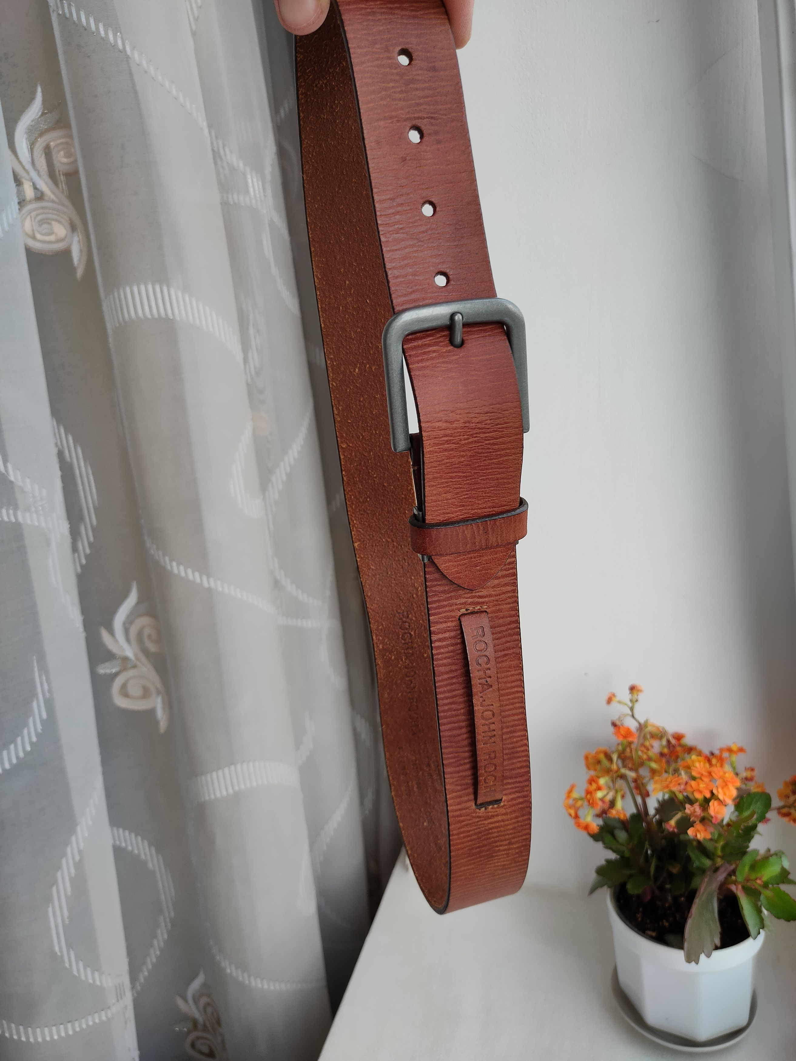 Genuine Leather Rocha John Rocha Leather Belt RJR Genuine Leather Belt Size ONE SIZE - 2 Thumbnail