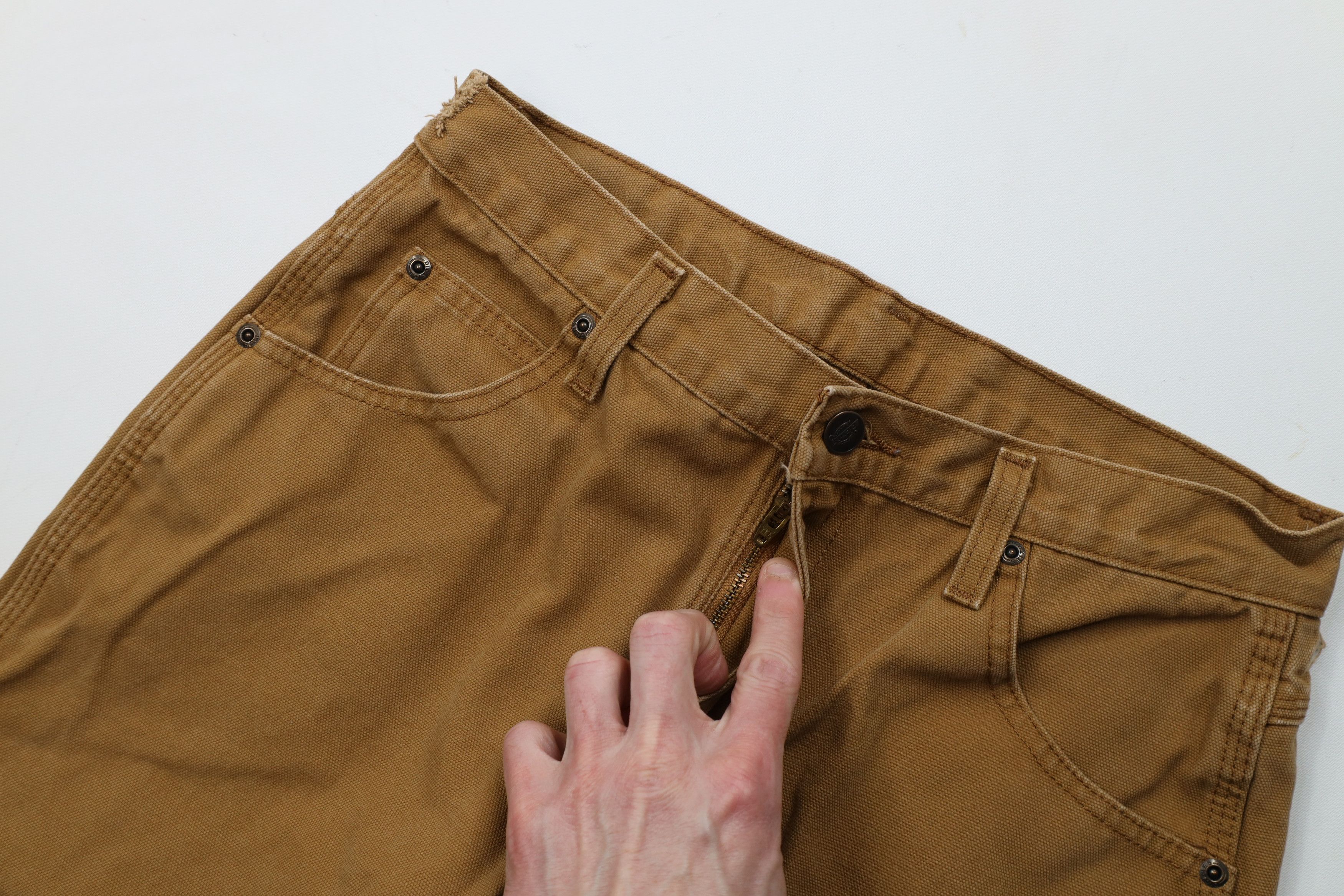 Dickies × Vintage Vintage Y2K Dickies Spell Canvas Dungaree Pants Duck Brown Size US 30 / EU 46 - 6 Thumbnail