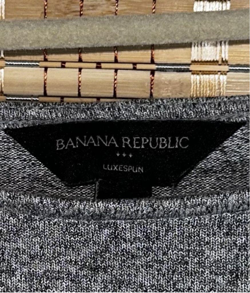 Banana Republic Women's Banana Republic Gray & White Luxespun Tank Top XS Size XS / US 0-2 / IT 36-38 - 2 Thumbnail