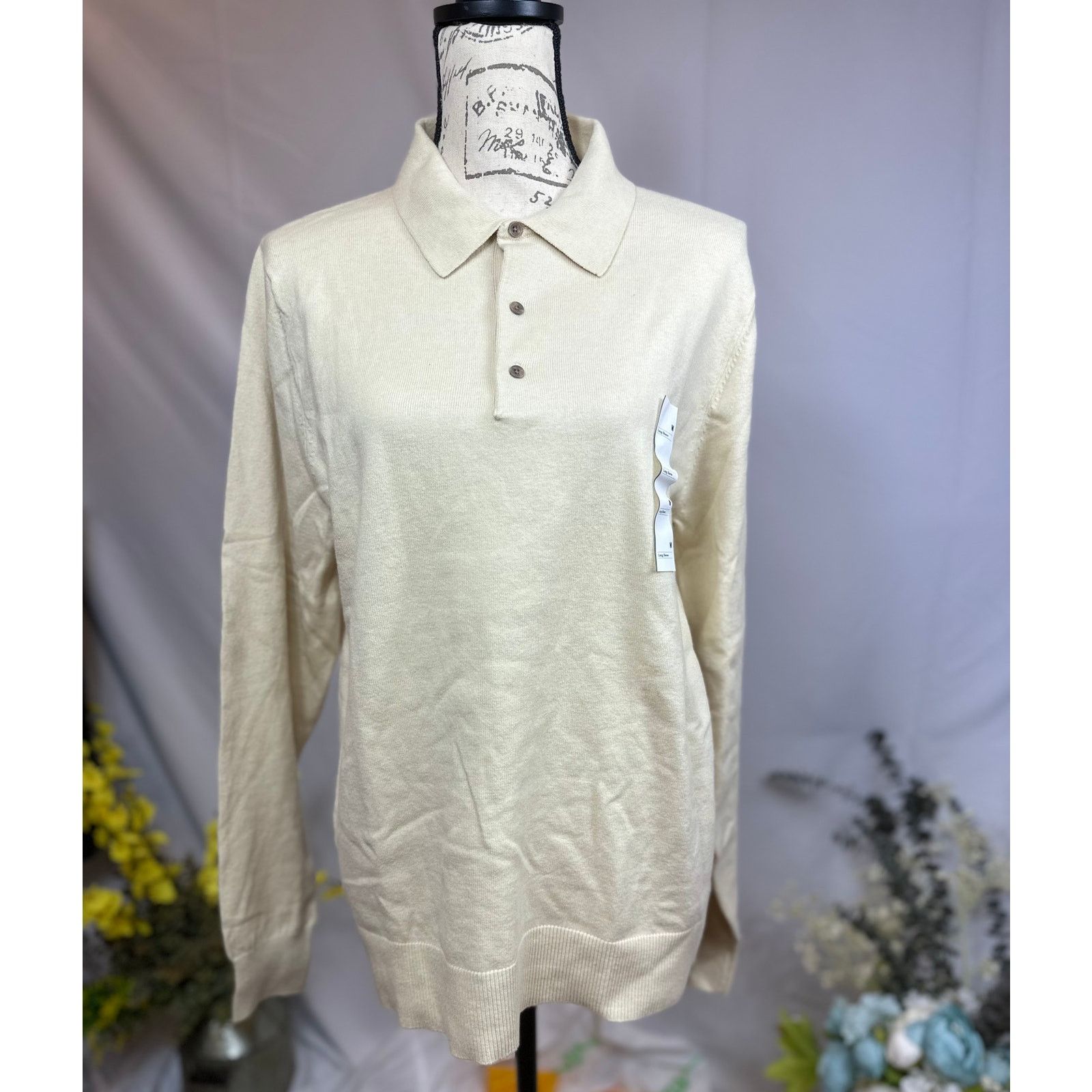 Other Men's Polo Collared Pullover Sweater Goodfellow & Co Cream M Size US M / EU 48-50 / 2 - 11 Thumbnail