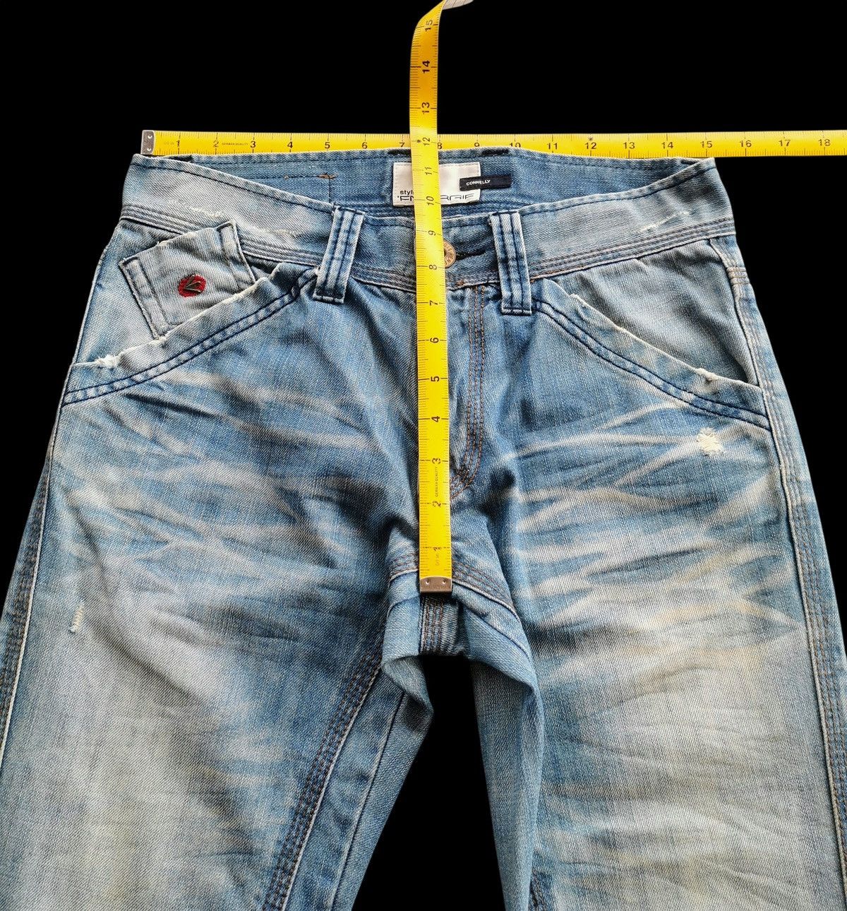 Ed Hardy Y2K Energie Style Clash Jeans Size 30 Vintage Denim Size US 30 / EU 46 - 16 Thumbnail