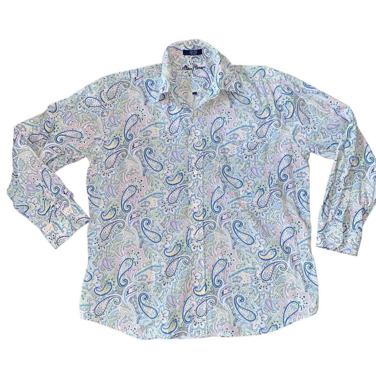 Alan Flusser Alan Flusser Paisley Print Long Sleeved Button Down Shirt Size US L / EU 52-54 / 3 - 2 Thumbnail