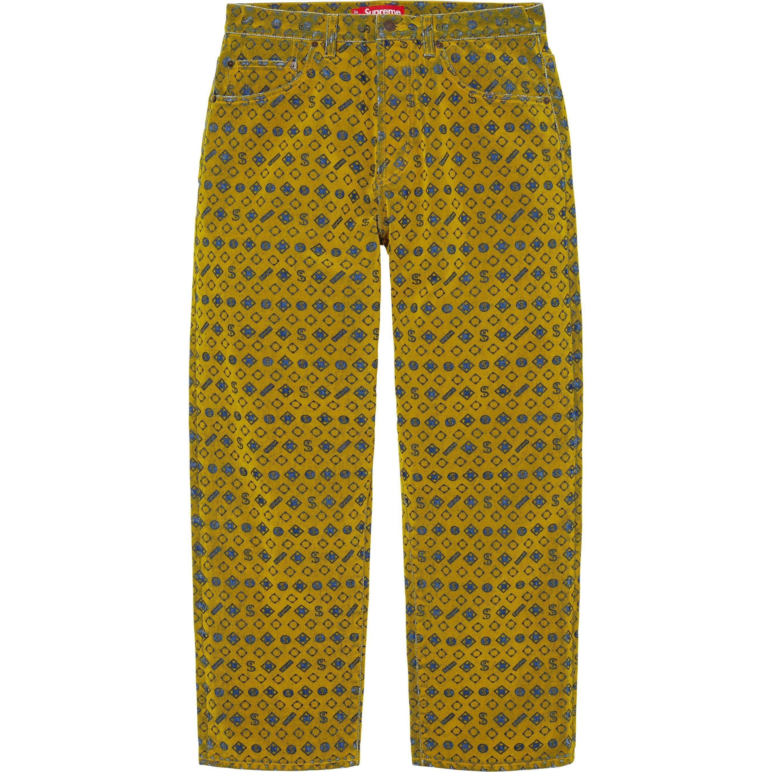 Supreme FLOCKED LOOSE FIT JEAN | Grailed