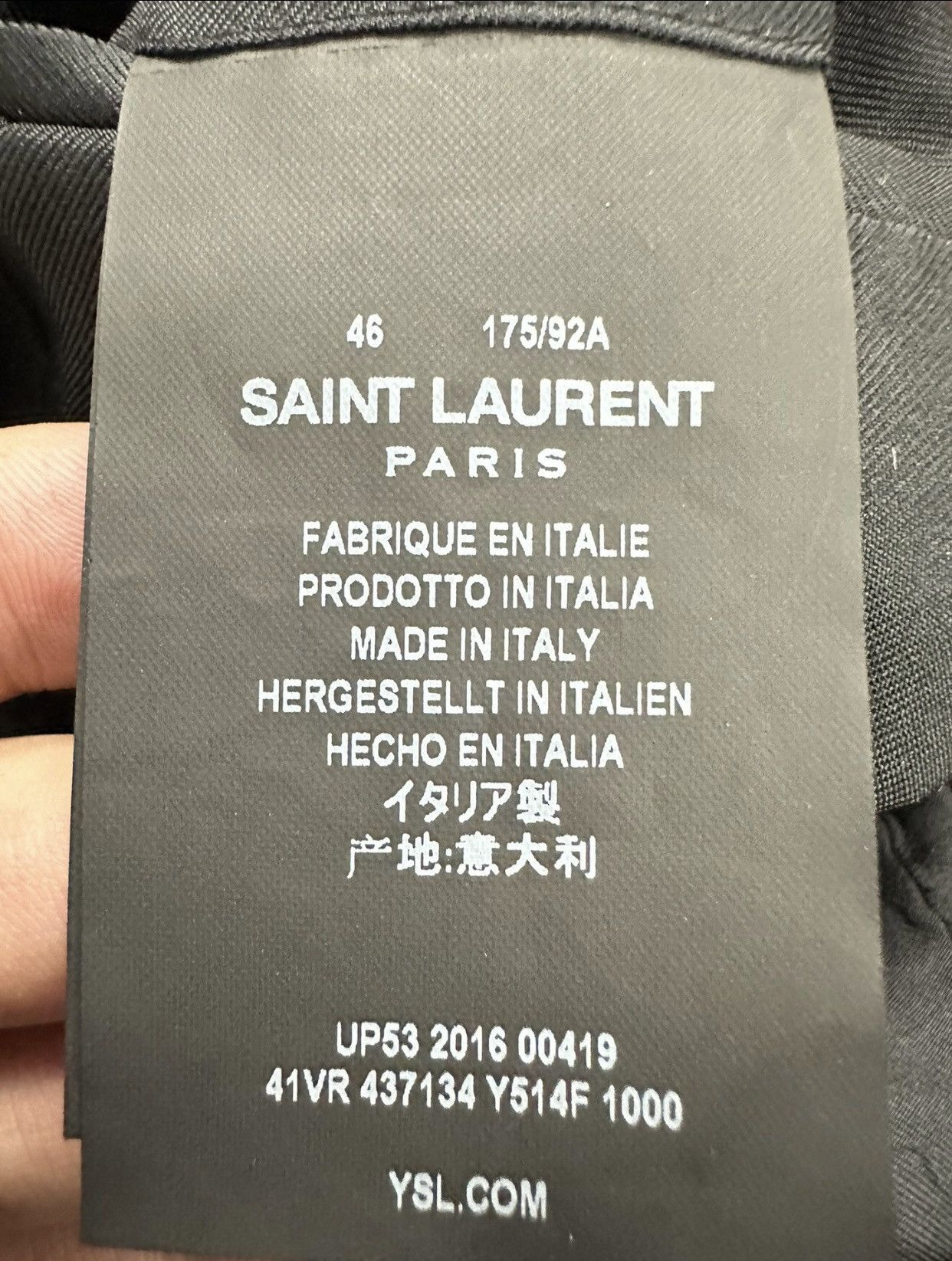Saint Laurent Paris *2016* Saint Laurent Paris Officer Suit Jacket/ blazer Size US S / EU 44-46 / 1 - 5 Thumbnail