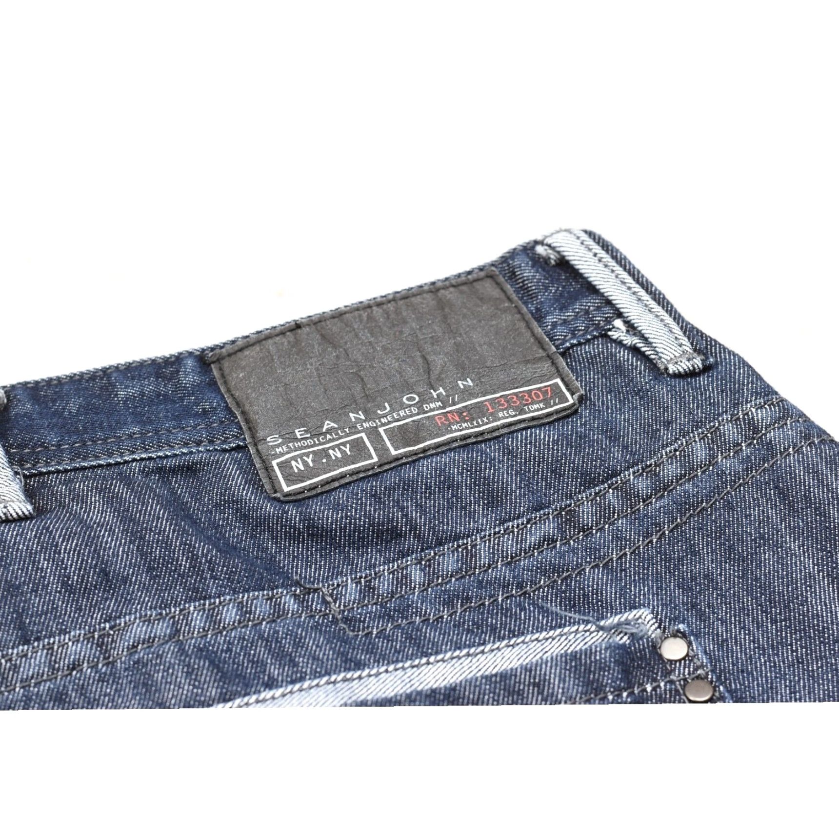Sean John Sean John Men's Denim Shorts Blue Cotton Blend Baggy Hip Hop 50 Waist Casual 50B Men Baggy Hip Hop Shorts Size US 34 / EU 50 - 8 Thumbnail