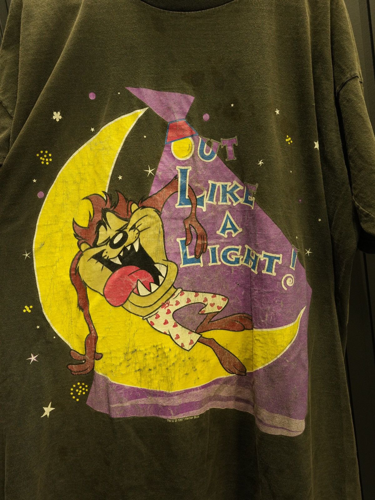 Vintage Vintage 1997 Taz Out Like A Light Long Tee Size US XL / EU 56 / 4 - 3 Thumbnail