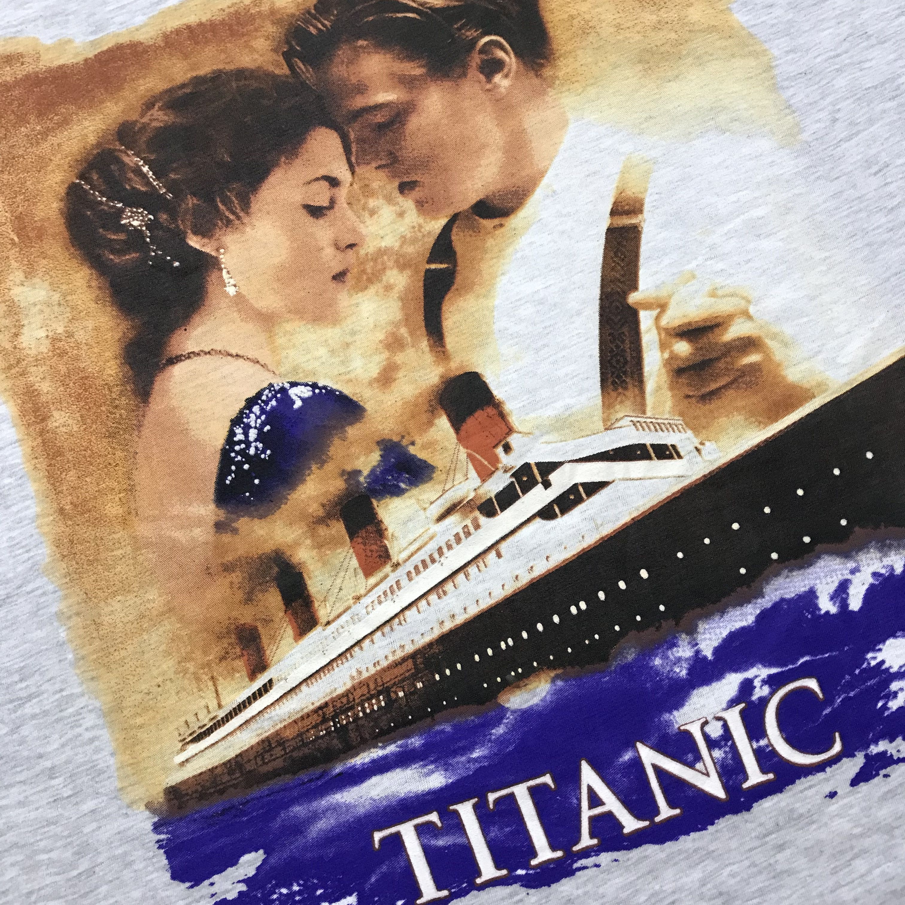 Vintage TITANIC Vintage T-Shirt Movie Rare 90s Tee VTG Band Tees Size US XL / EU 56 / 4 - 8 Thumbnail
