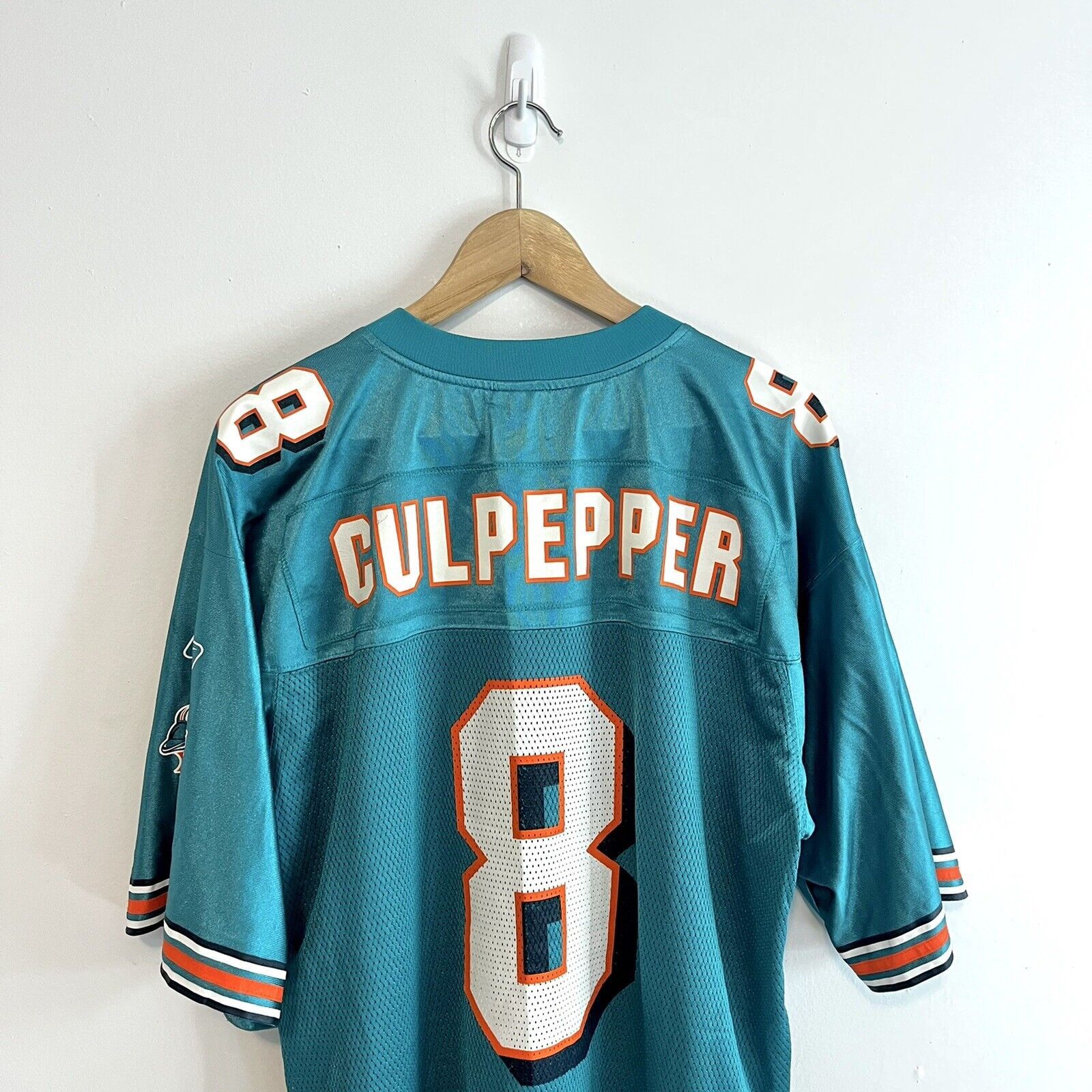 Reebok 2000s Reebok Daunte Culpepper #8 Miami Dolphins Jersey Y2K Size US L / EU 52-54 / 3 - 2 Thumbnail