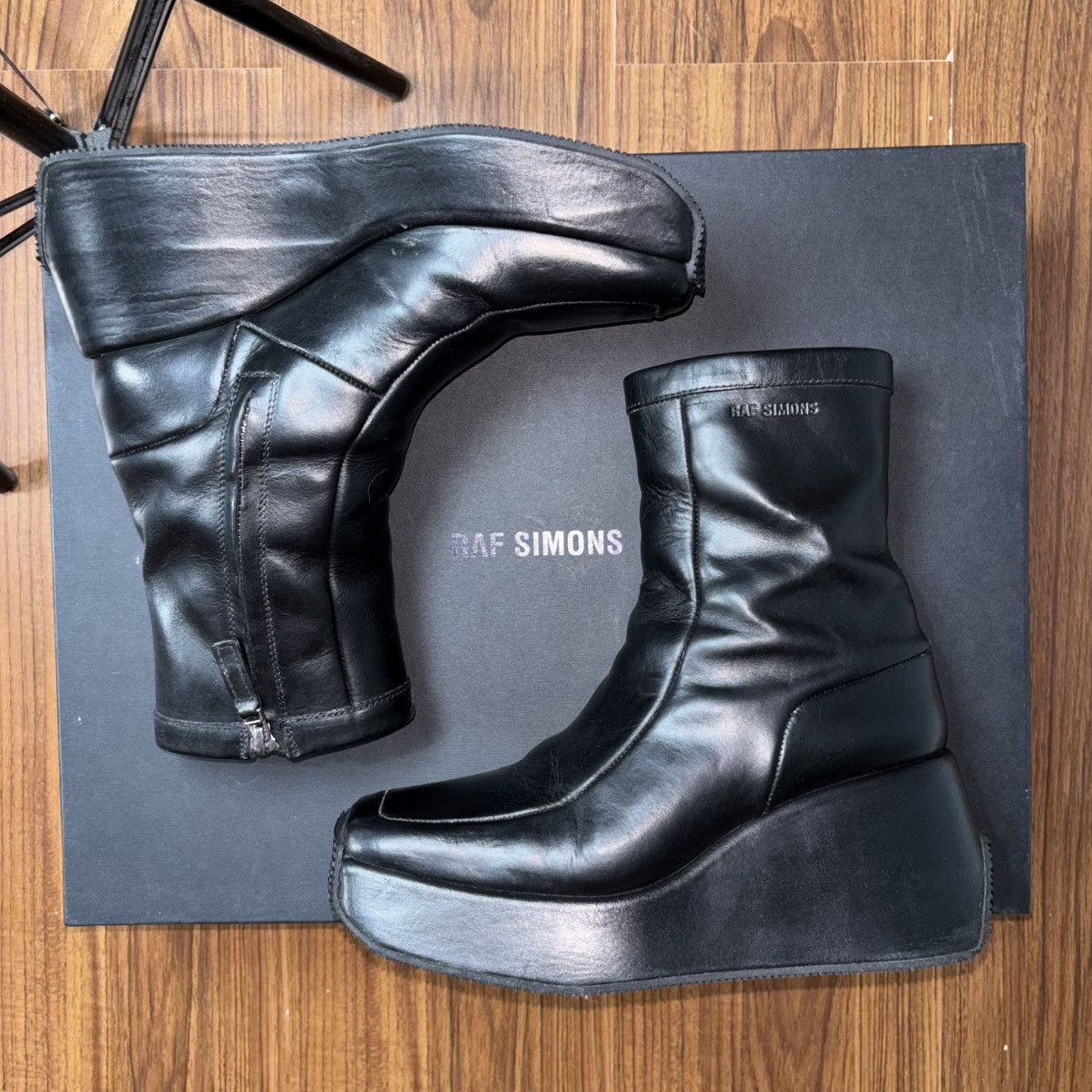 Raf Simons Raf Simons AW22-23 Avant-Garde Platform Ankle Boots Size US 9 / IT 39 - 12 Thumbnail