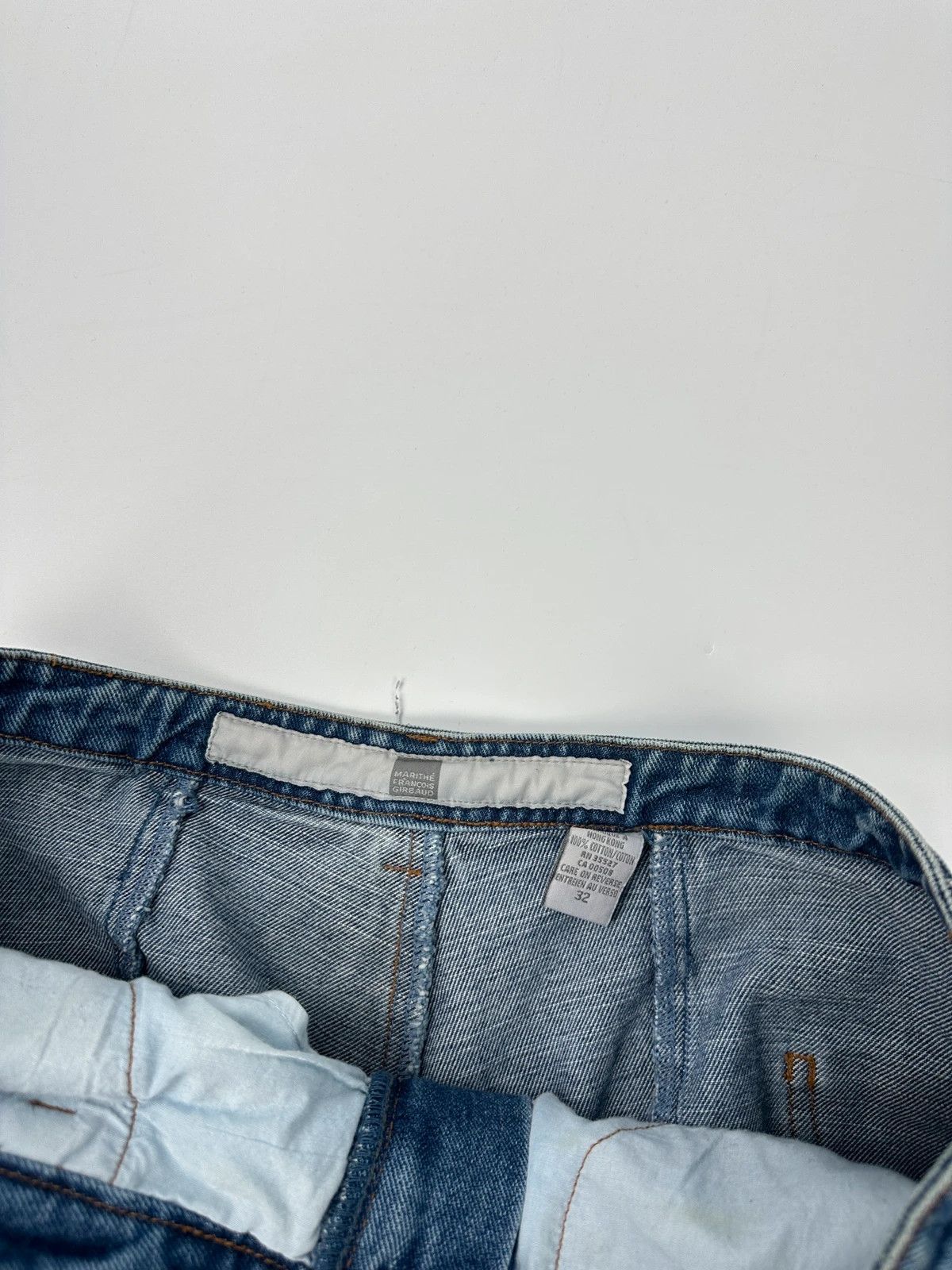 Marithe + Francois Girbaud Marithé + François Girbaud 90’s Twisted Flared Denim Pants Size US 28 / EU 44 - 8 Thumbnail