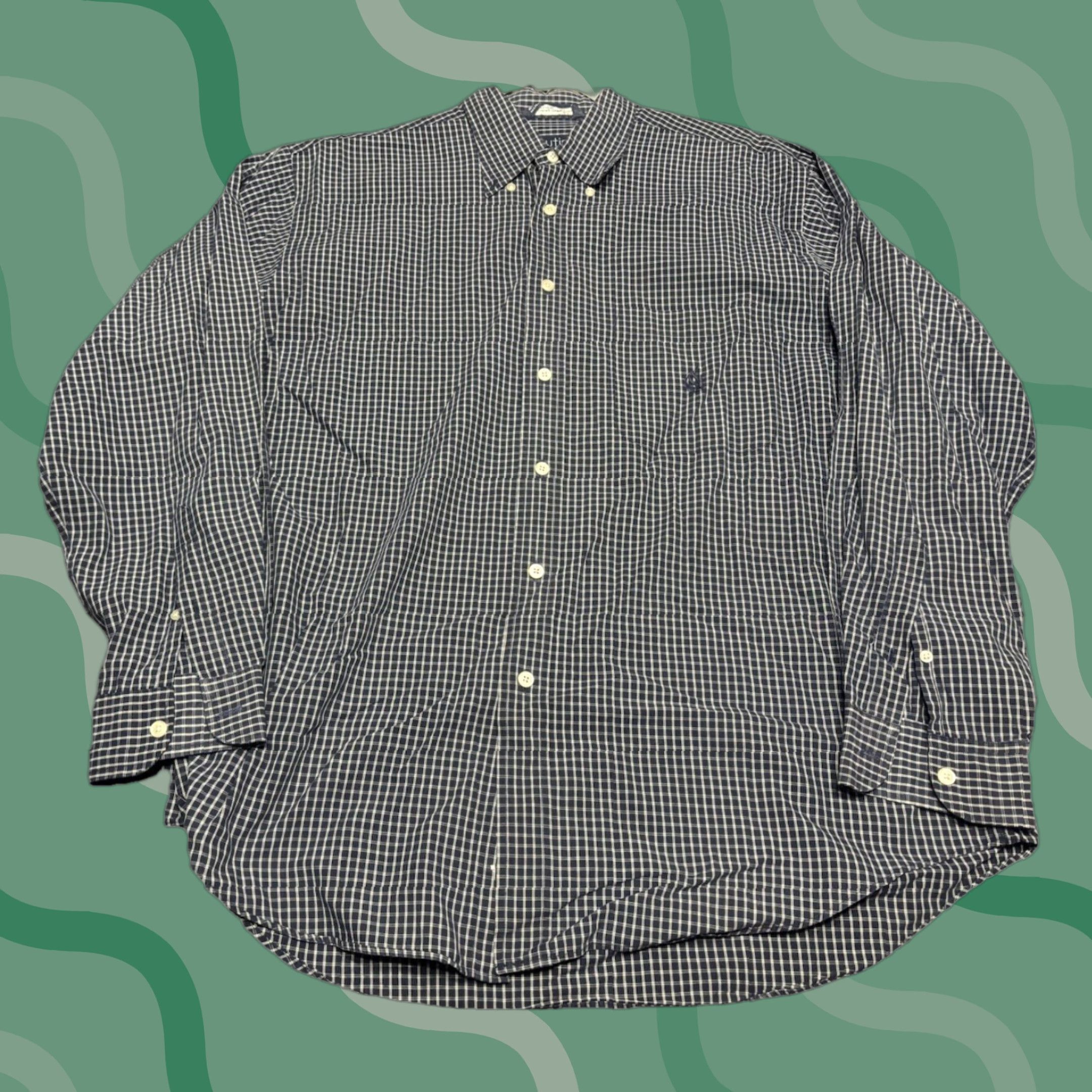 Nautica VINTAGE Nautica Shirt Mens L Plaid Button Up D2 Size US L / EU 52-54 / 3 - 1 Thumbnail