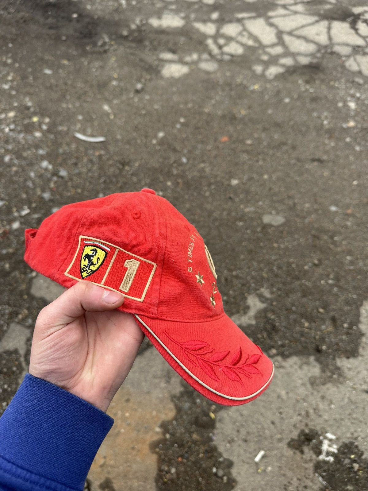 Ferrari Vintage Ferrari Cap Formula 1 Michael Schumacher Y2K Style Size ONE SIZE - 2 Thumbnail