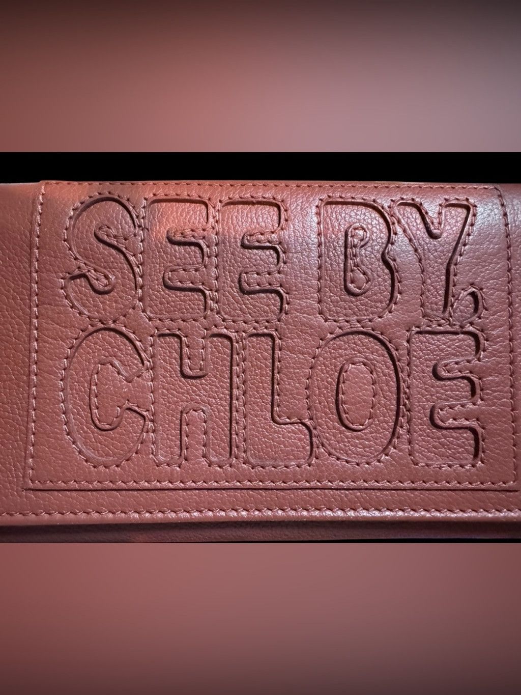 See by Chloe See By Chloe Brown Embossed Leather Wallet Size ONE SIZE - 6 Thumbnail