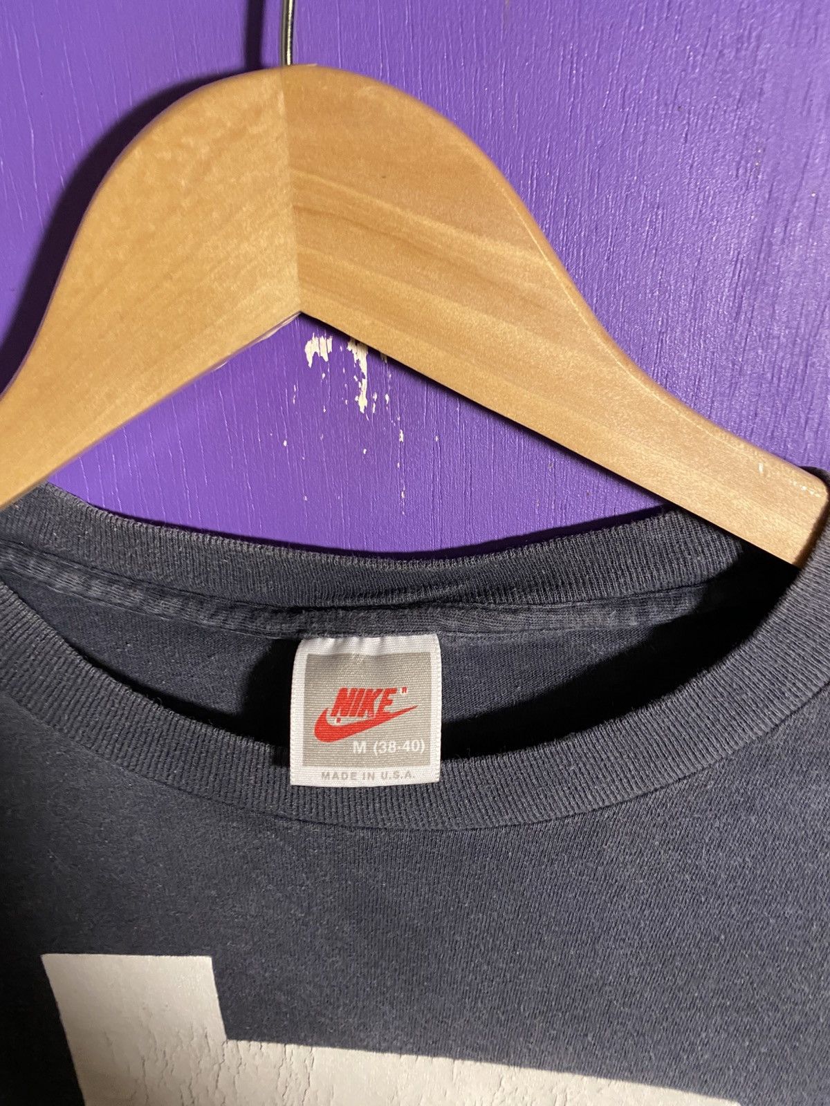 Nike × Vintage Vintage 90s Nike Just do it faded spellout tee Size US M / EU 48-50 / 2 - 4 Thumbnail