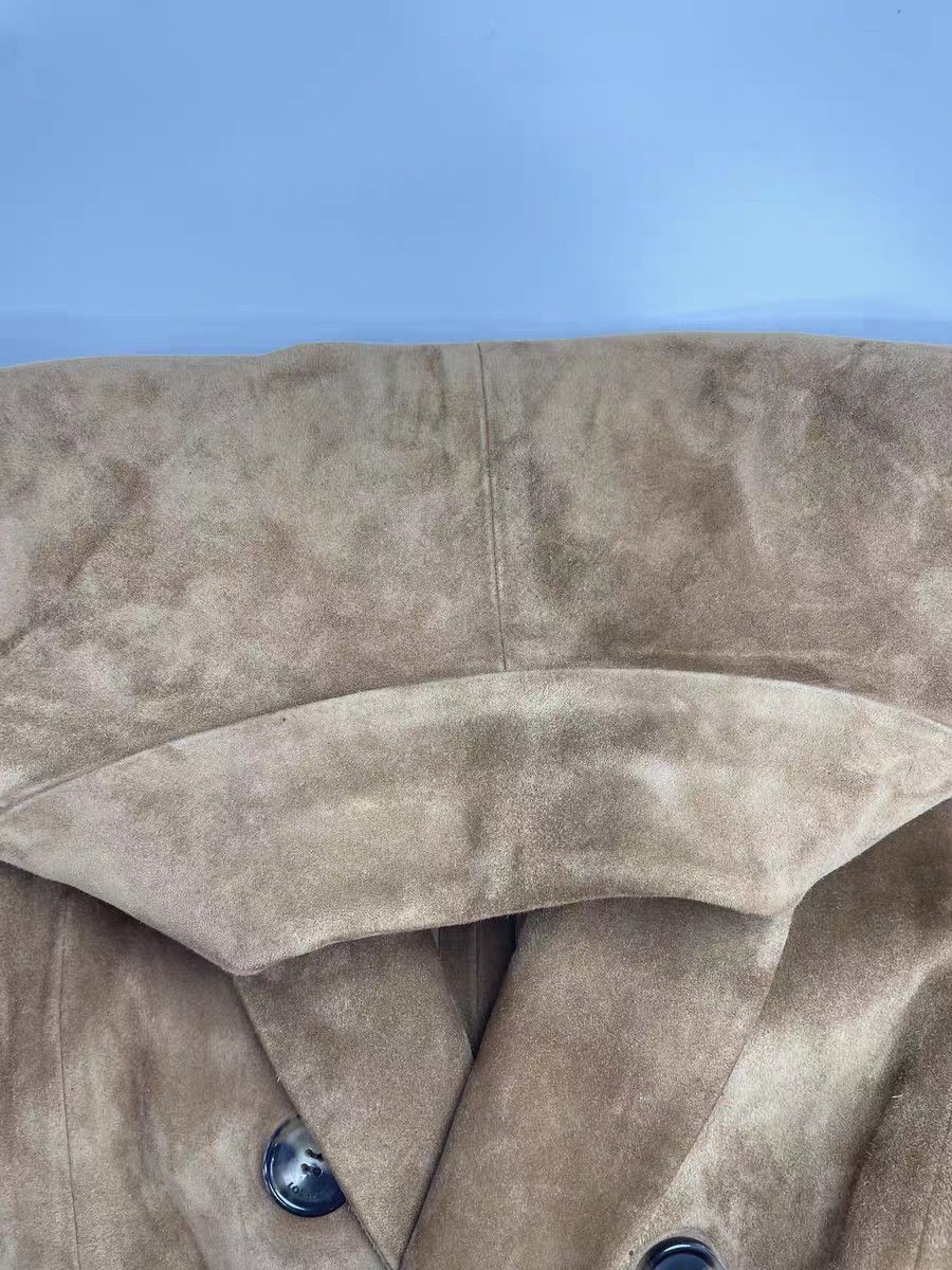 Loewe Loewe Camel Suede Double-breasted Coat, Suede Size XS / US 0-2 / IT 36-38 - 13 Thumbnail