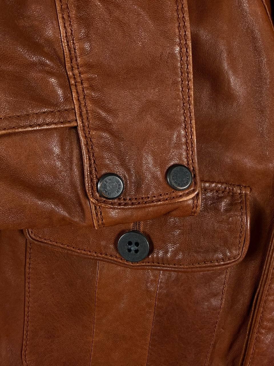 Andrew Marc Andrew Marc Leather Field Jacket Military Style Multi Pocket Size US L / EU 52-54 / 3 - 9 Thumbnail